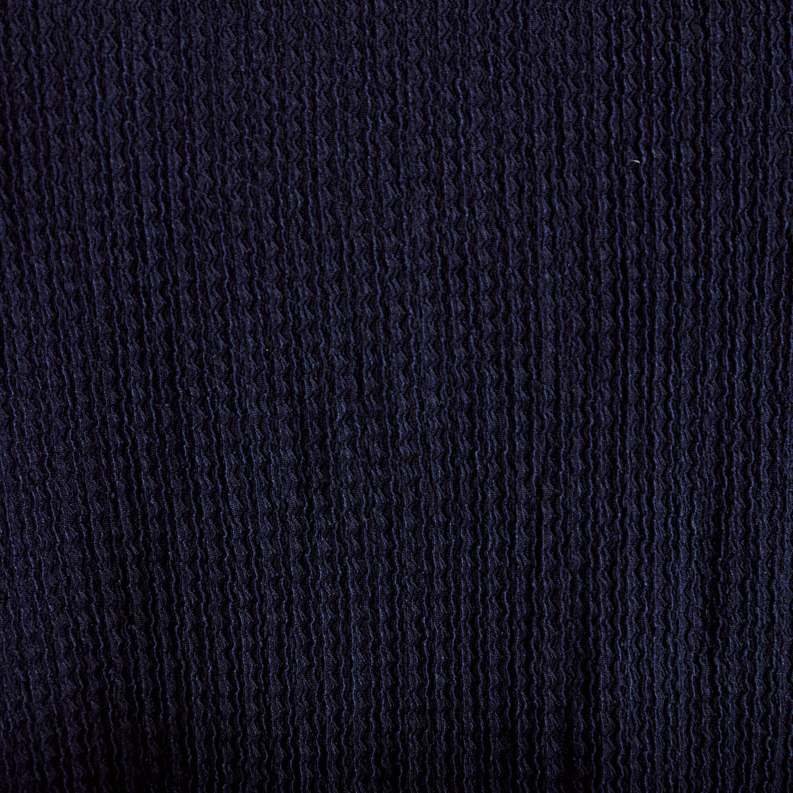 Blouse broderie manches longues bleu marine femme