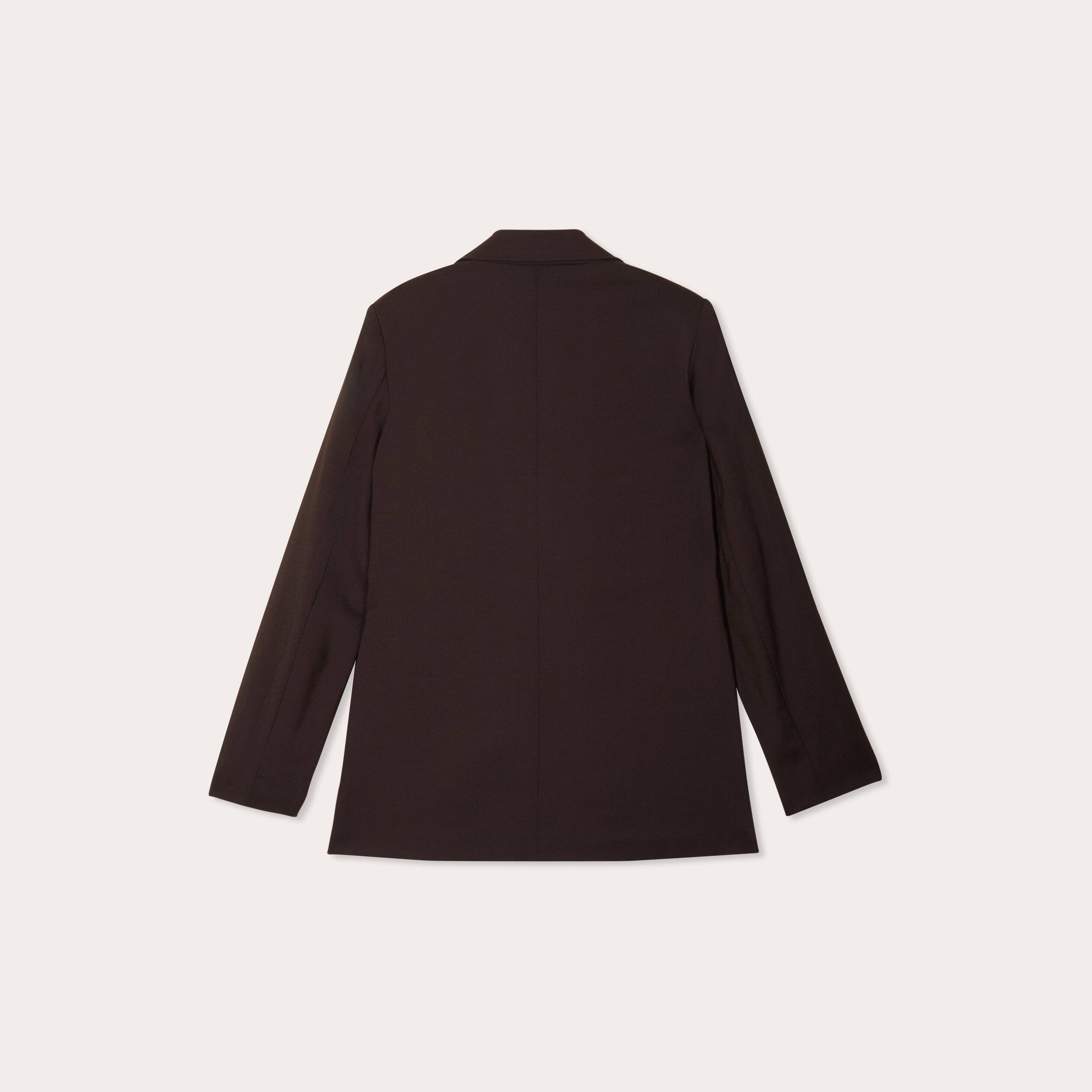 blazer droit marron fonce femme Blazer droit marron foncé femme