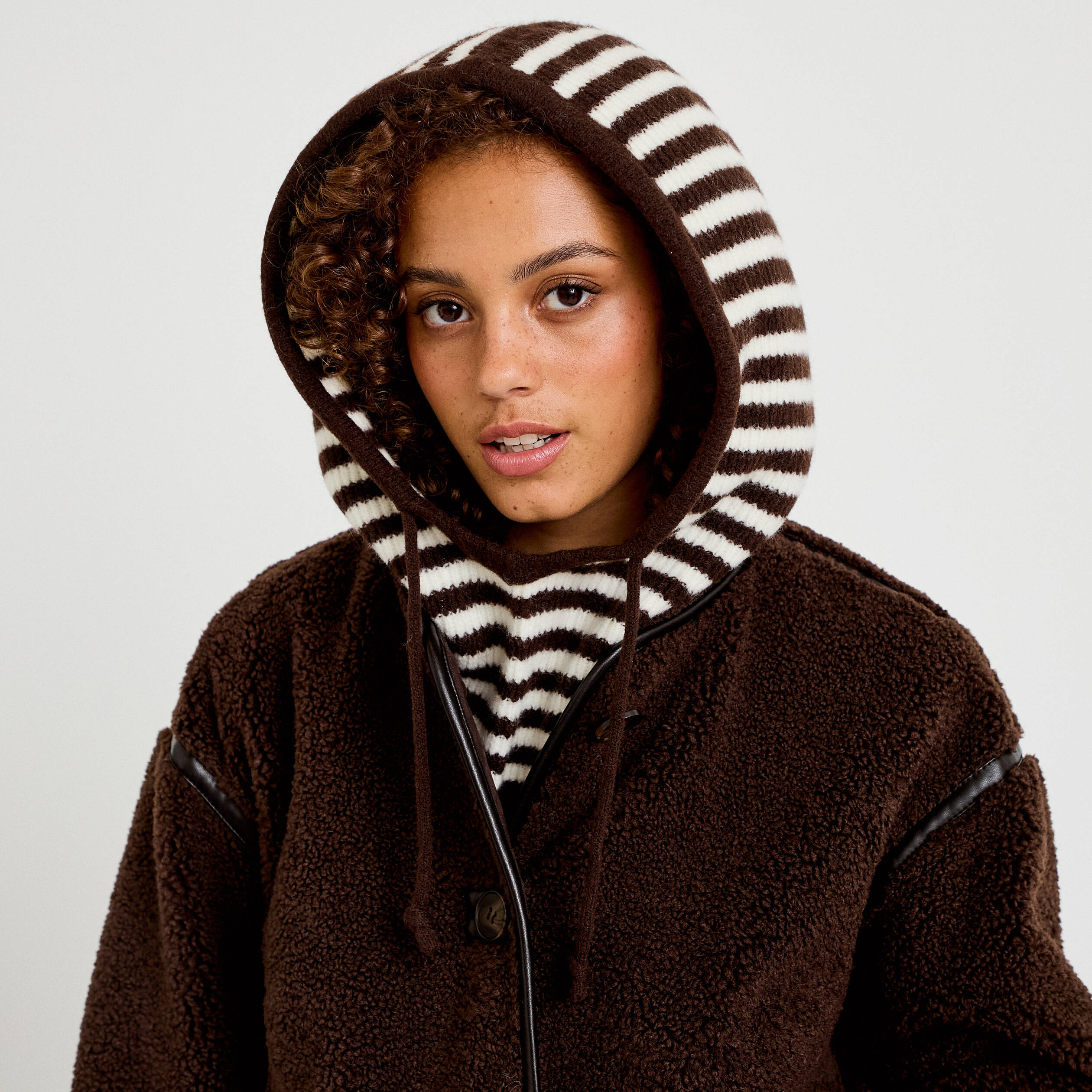 Cagoule ecru femme