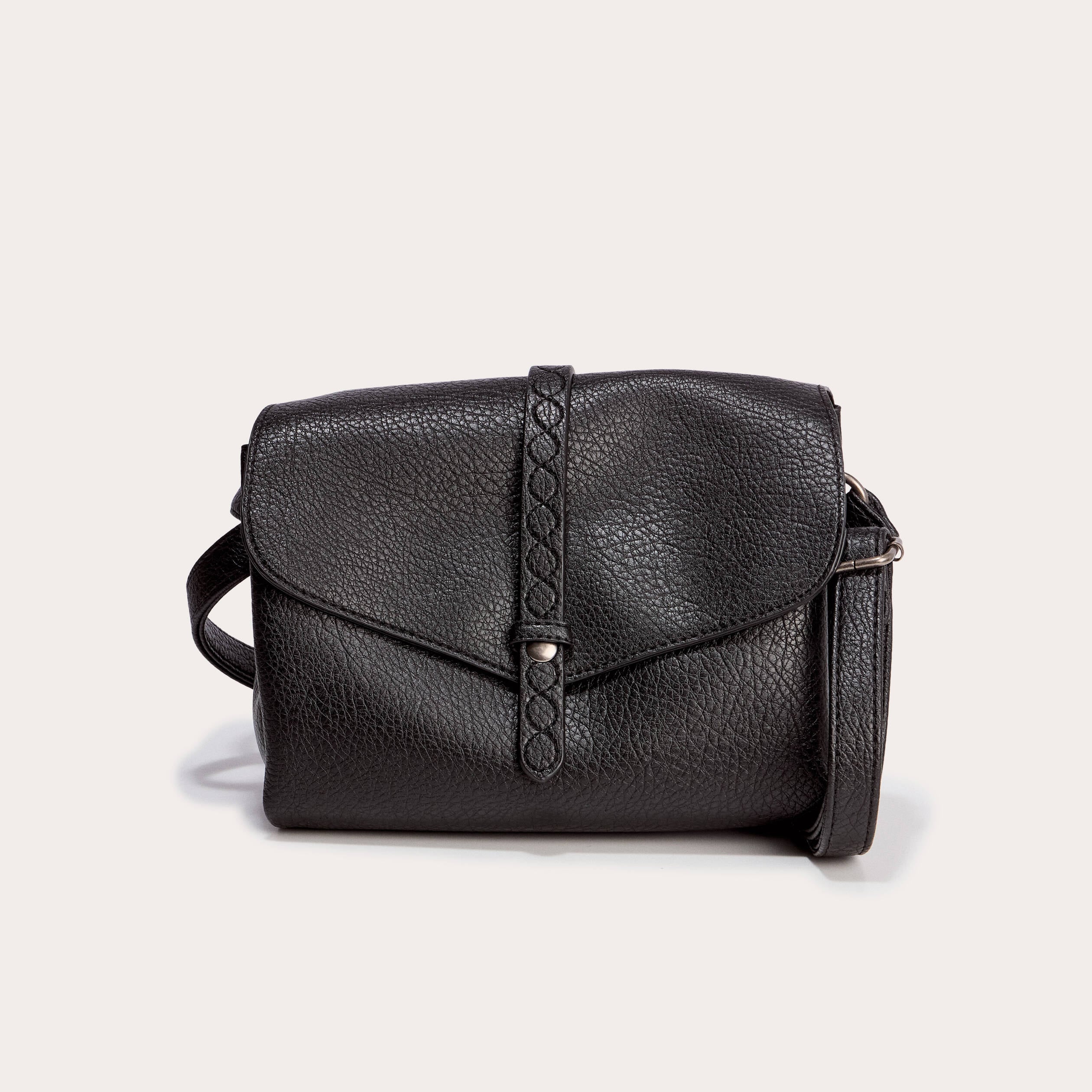 Sac similicuir noir femme