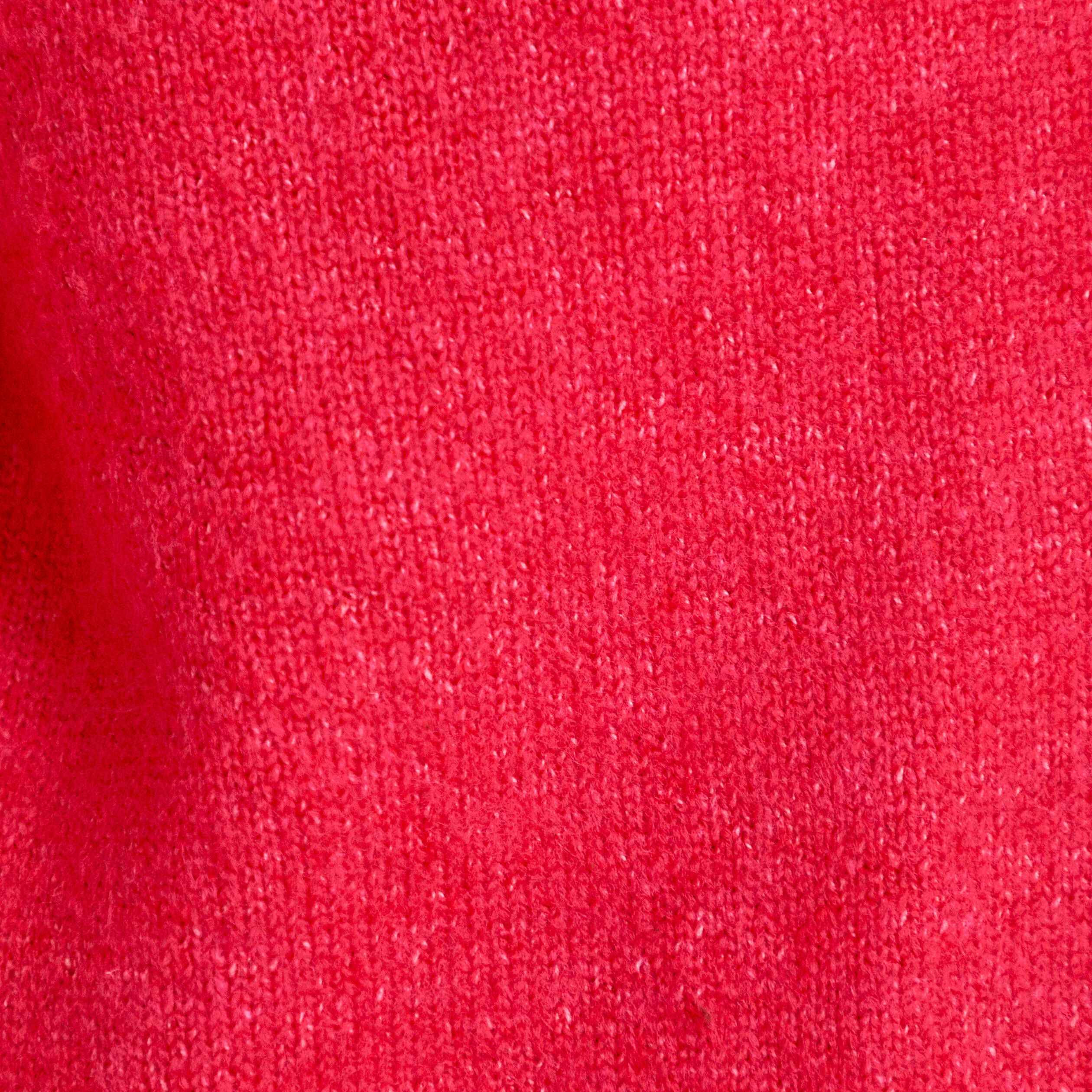 Gilet col v manches longues rouge femme