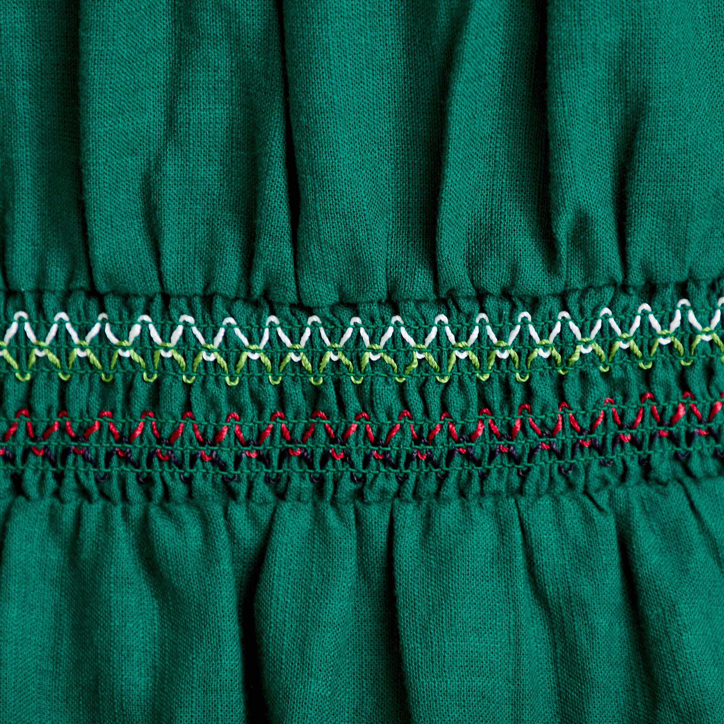 Robe courte &eacute;vas&eacute;e col am&eacute;ricain vert fonc&eacute; femme