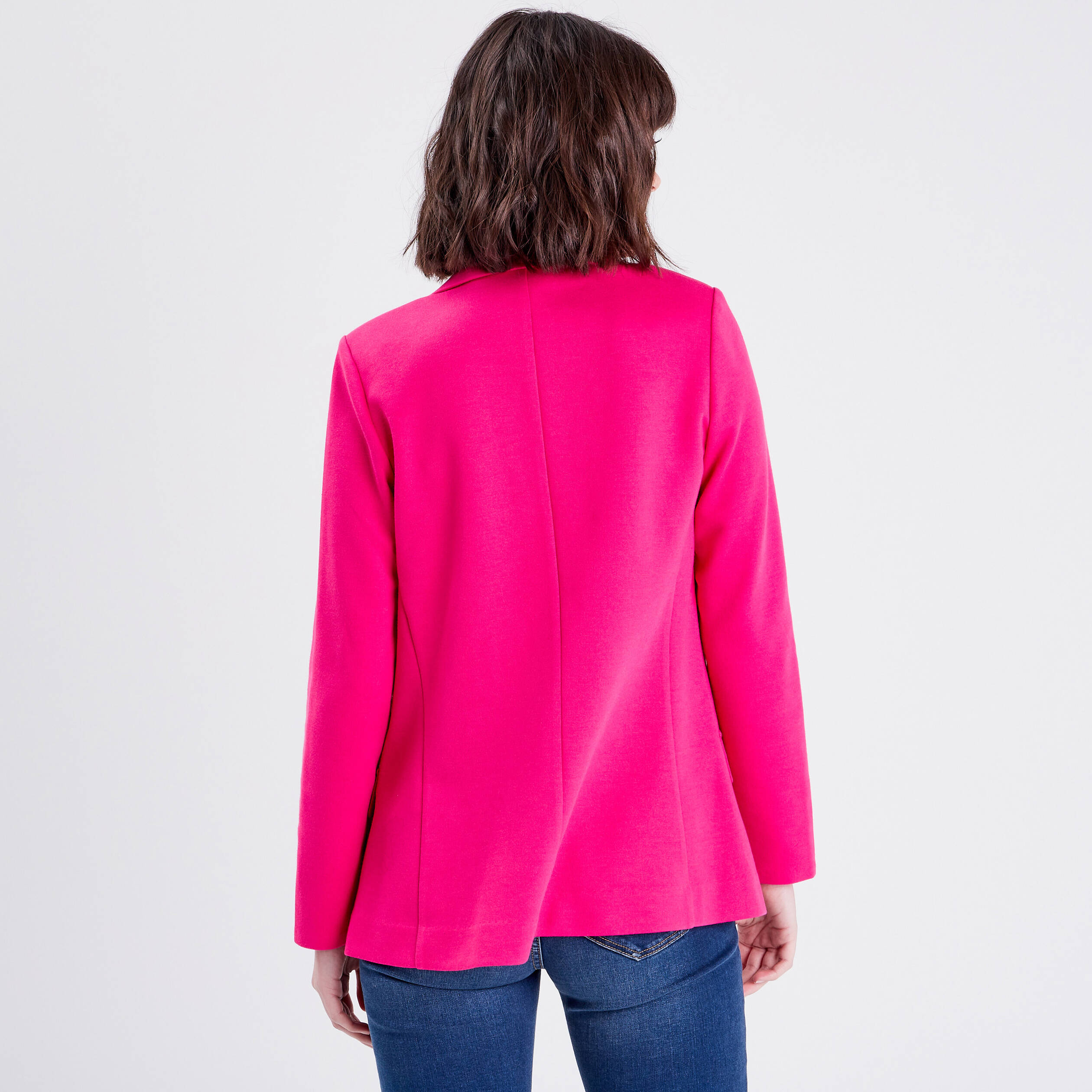 veste esprit blazer droite rose fushia femme Veste esprit blazer droite rose fushia femme