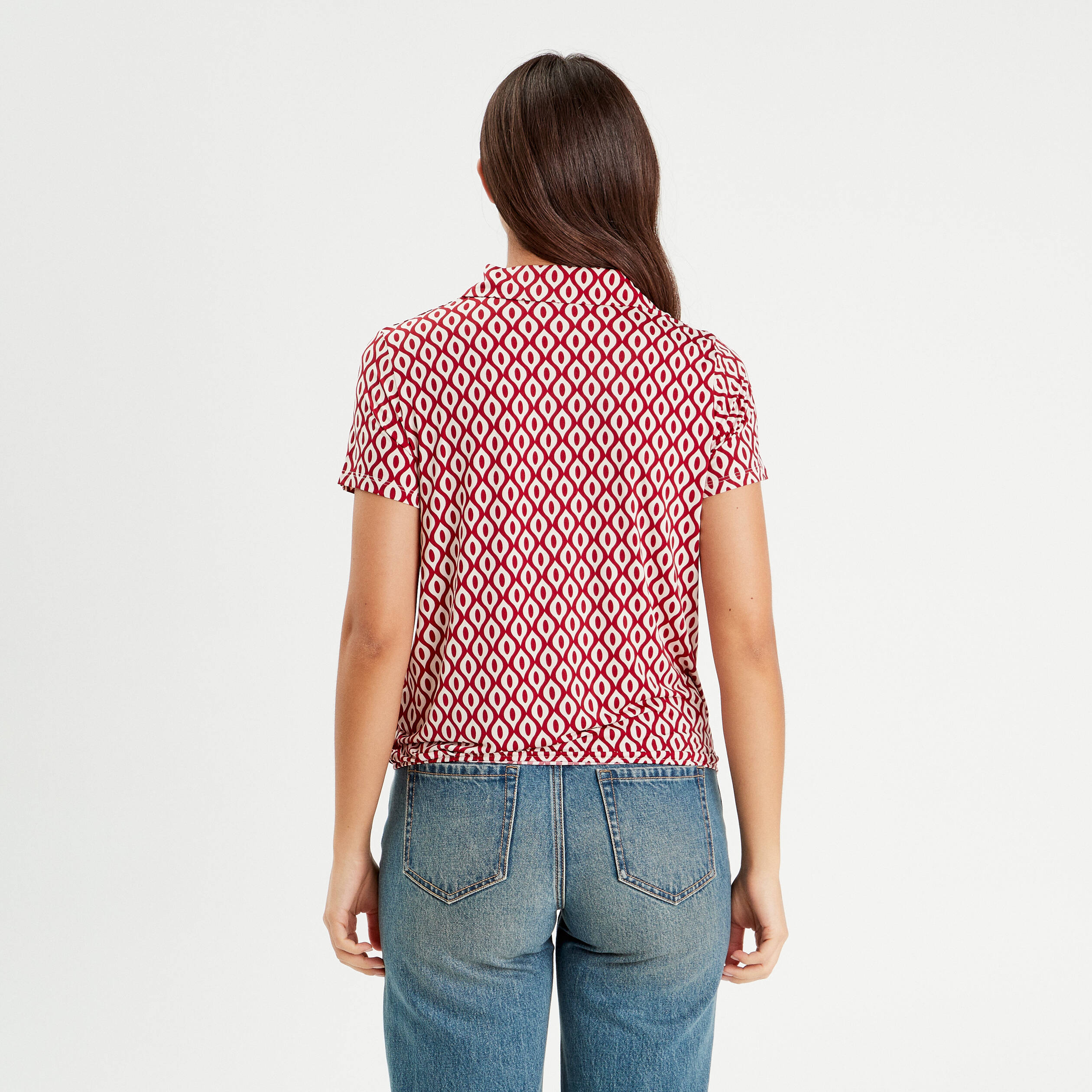 blouse manches courtes rouge femme Blouse manches courtes rouge femme