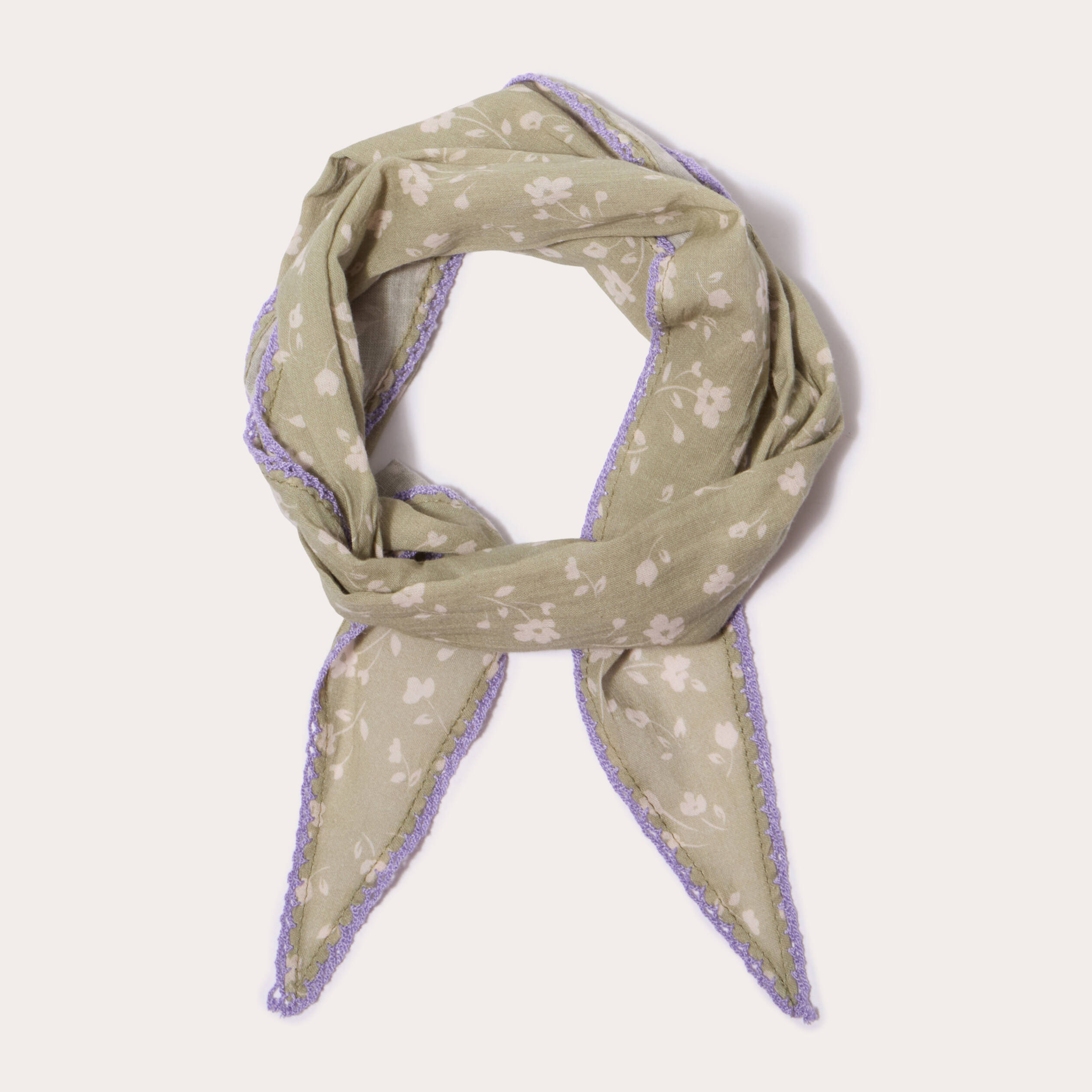 Foulard vert clair femme