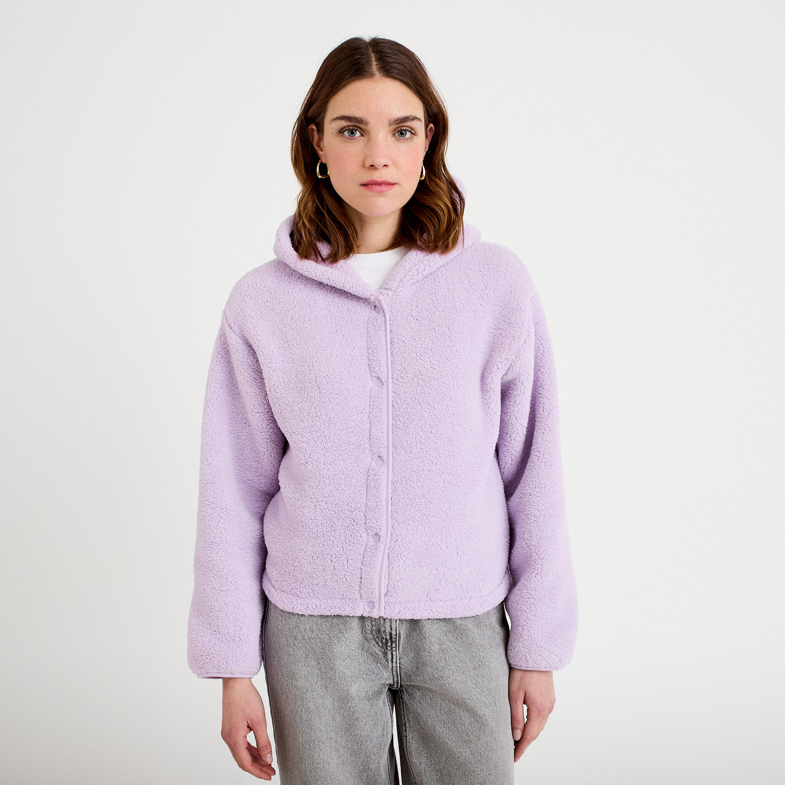 Veste Polaire RAB Waffle – Femme Taille M – Gris – Demi-fermeture éclair – Occasion TB