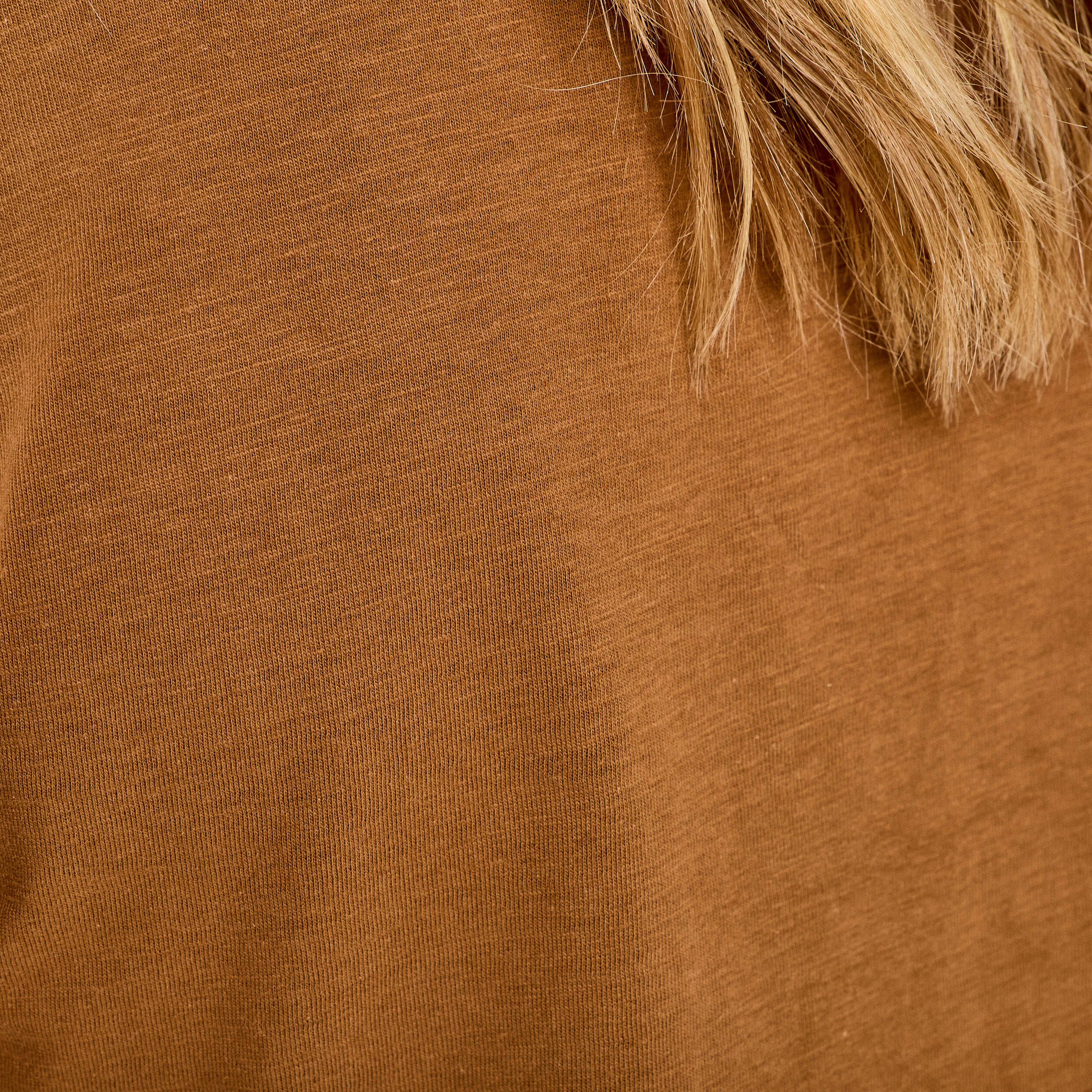T-shirt manches courtes marron femme