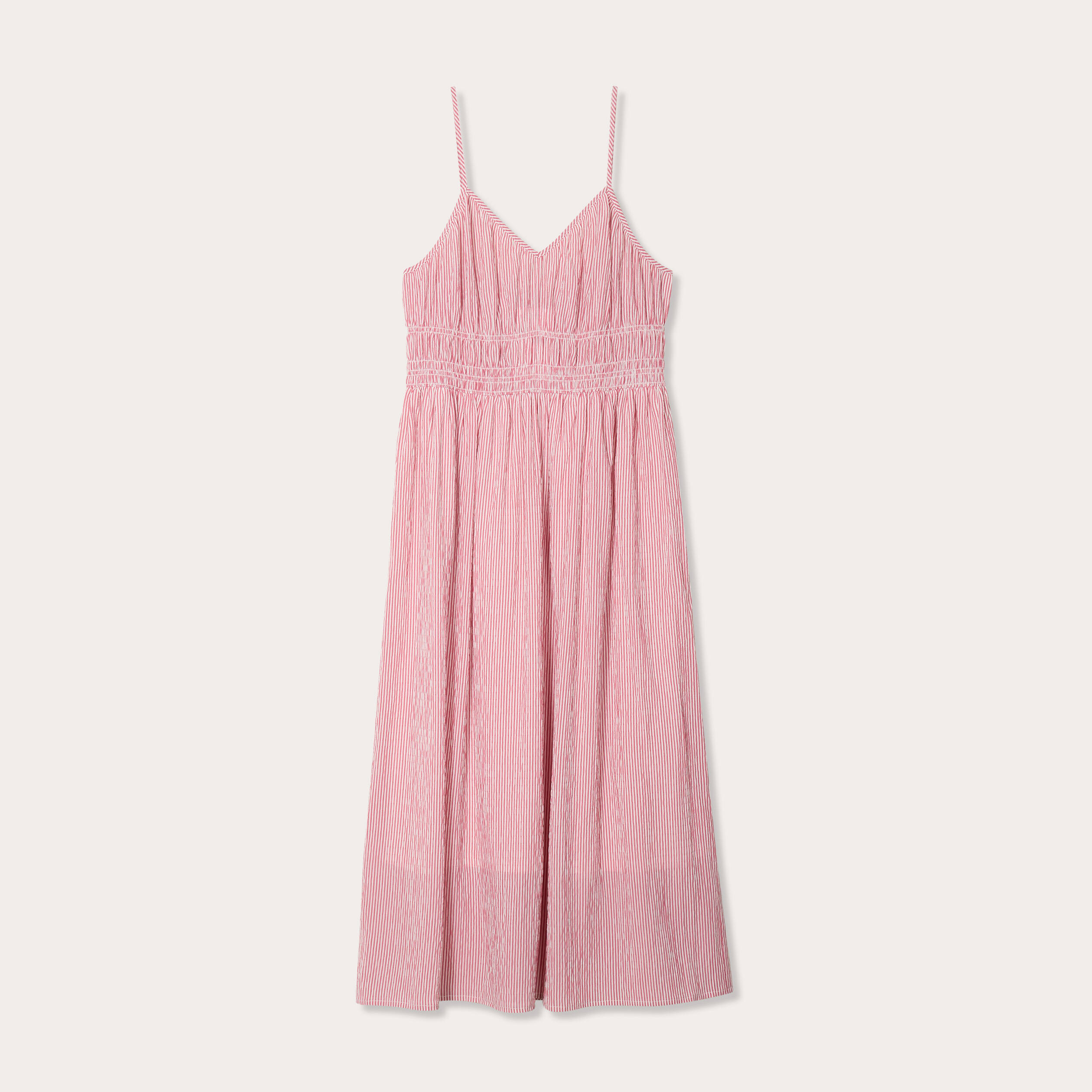 robe midi evasee bretelles vieux rose femme Robe midi évasée bretelles vieux rose femme