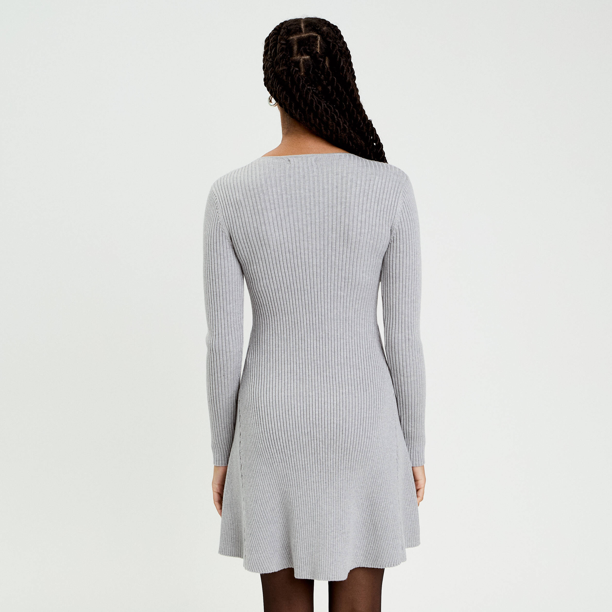 ZARA KNIT Robe en maille tricotées Dames T EU 38 violet style