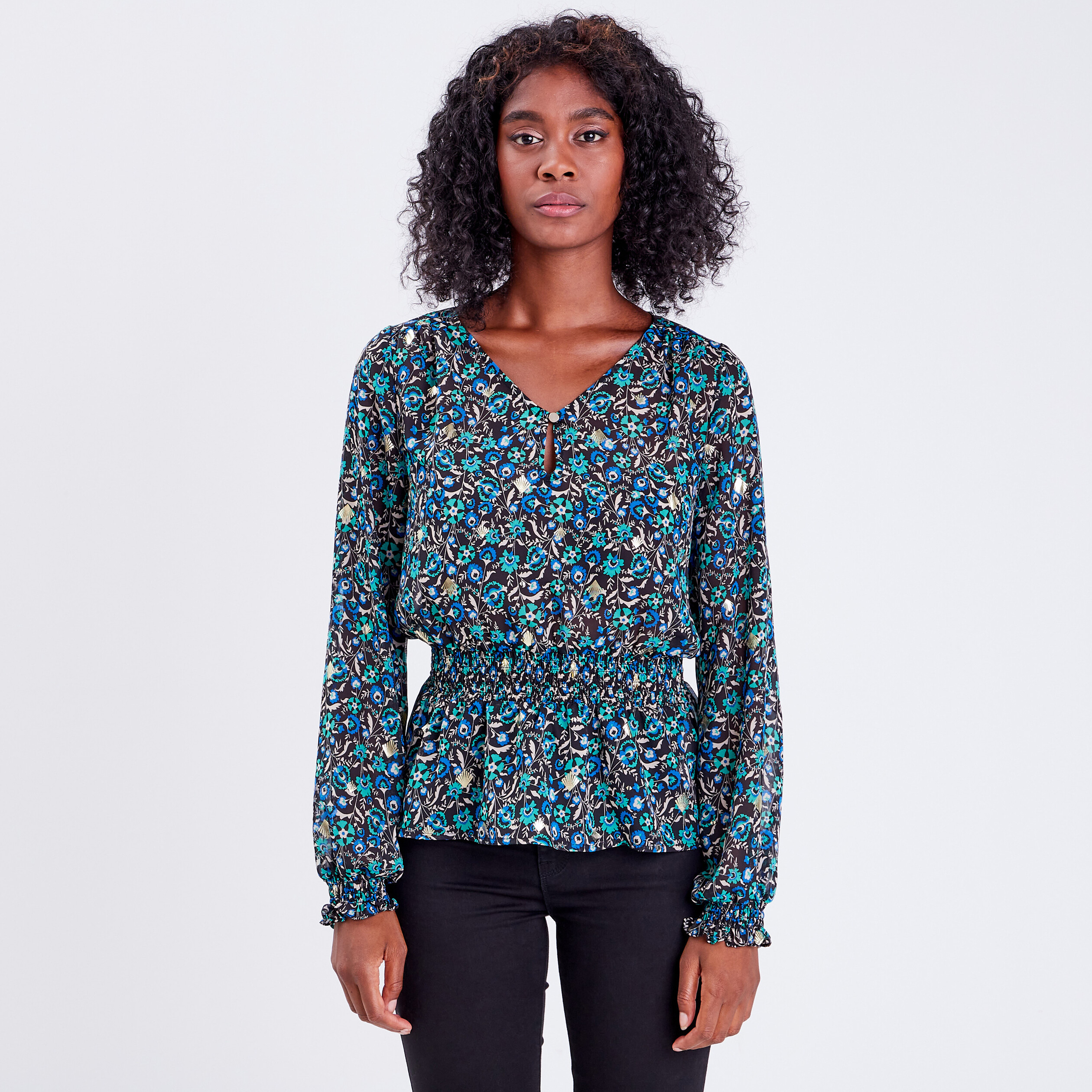blouse manches longues noir femme Blouse manches longues noir femme