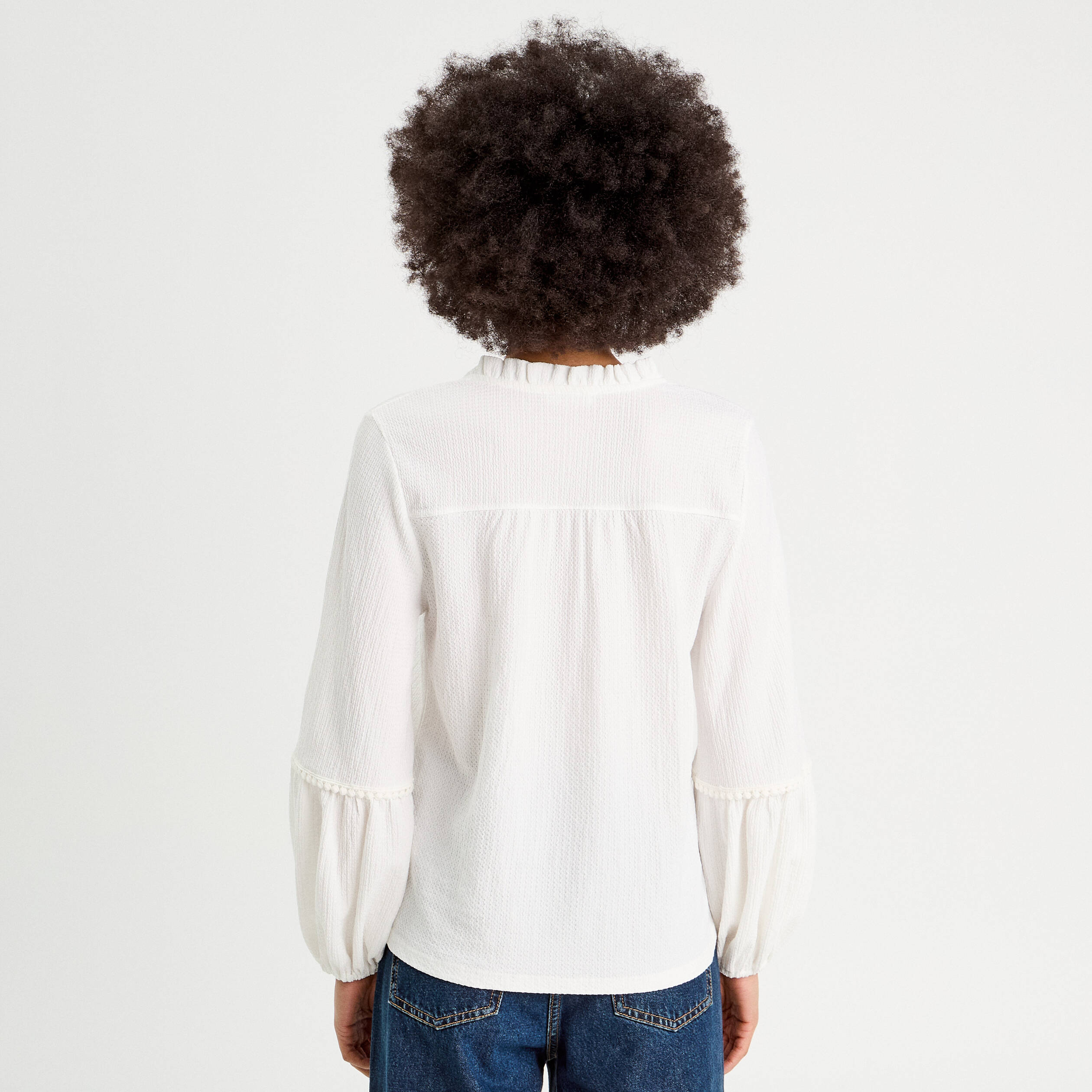 blouse manches longues ecru femme Blouse manches longues ecru femme
