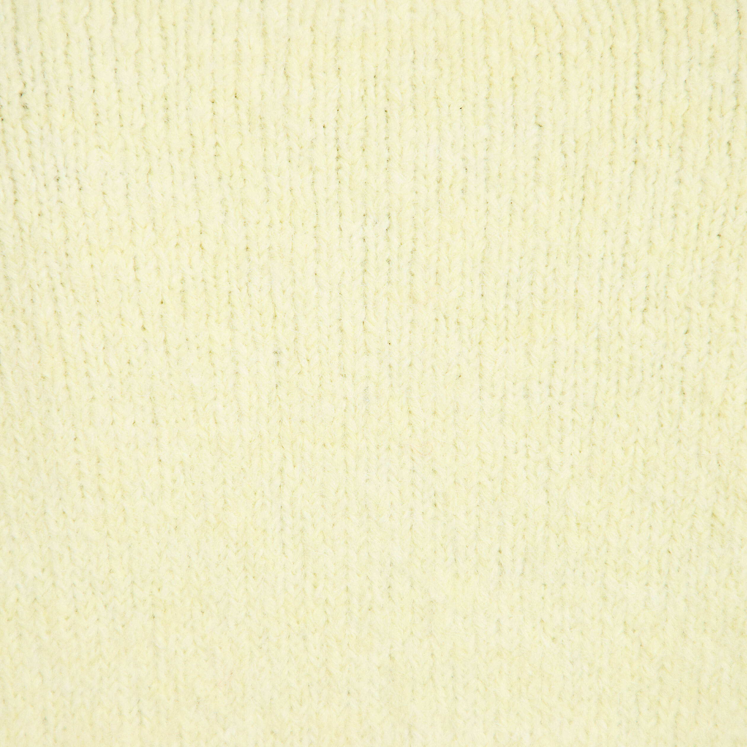 Gilet ample col rond manches longues jaune clair femme
