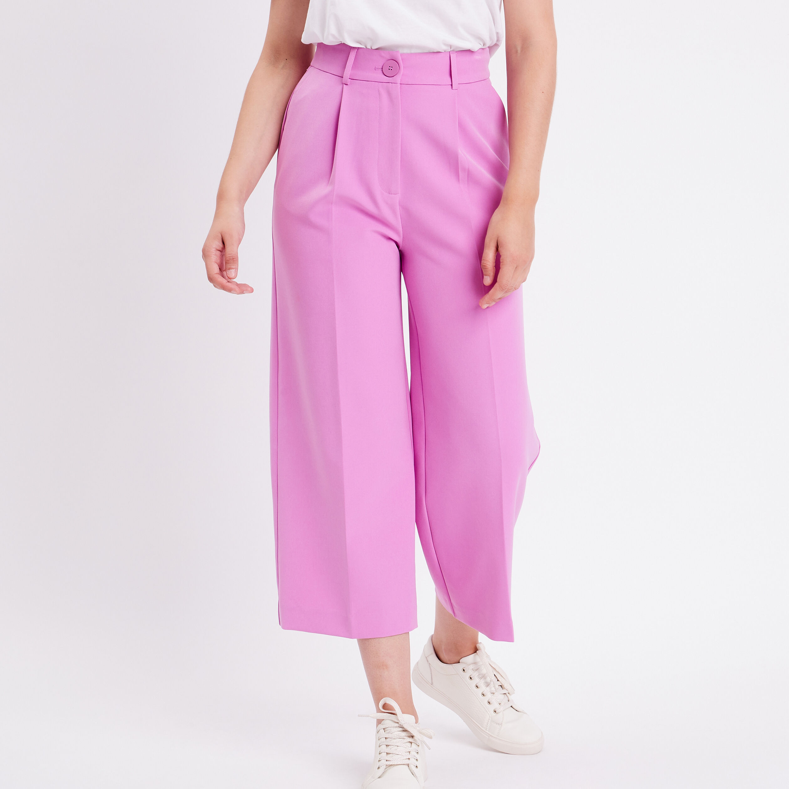 Pantalon femme violet online