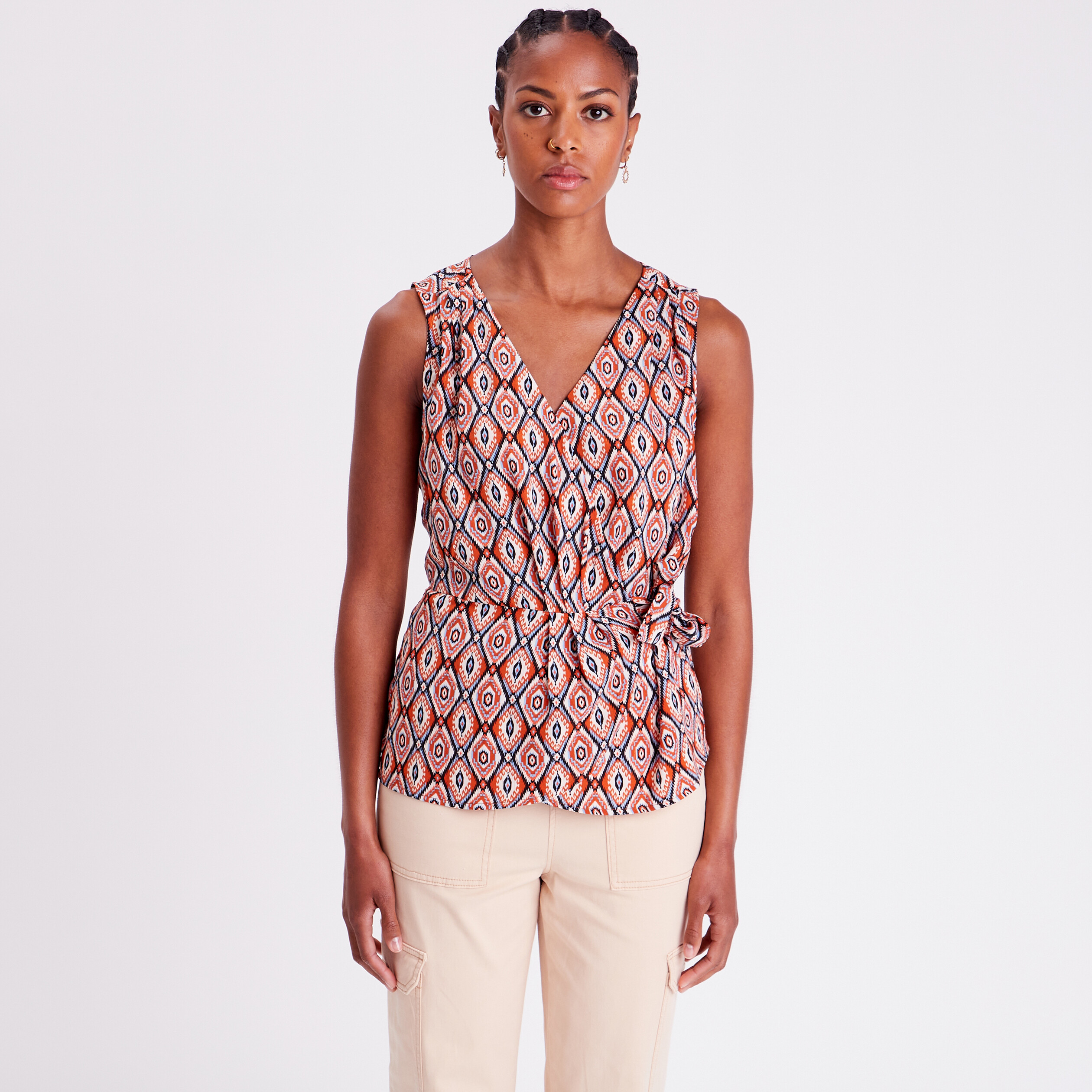 Blouse femme beige deals