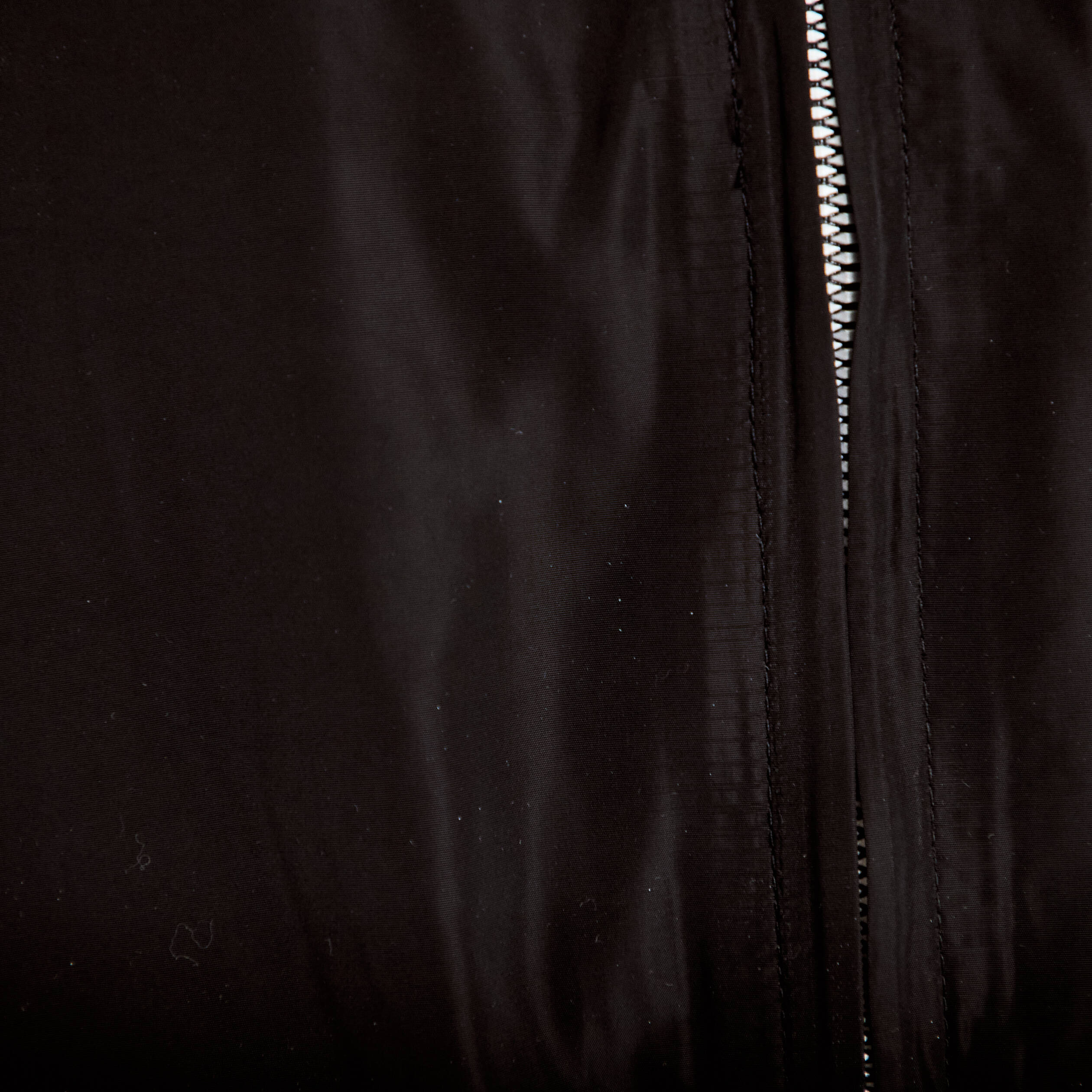 Coupe-vent oversize cropped bi-mati&egrave;re noir femme