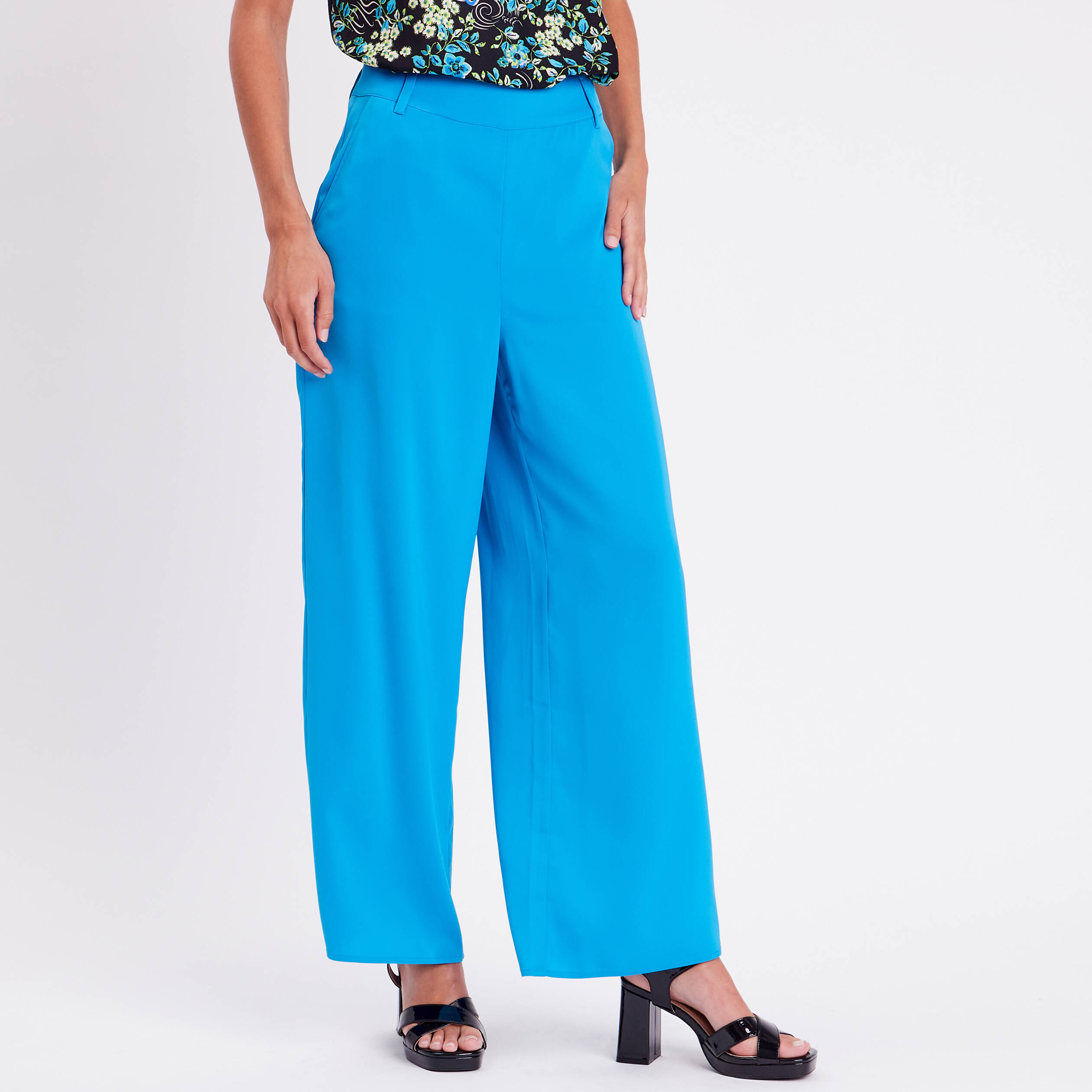 Pantalon large VERO Femme, BLEU CLAIR