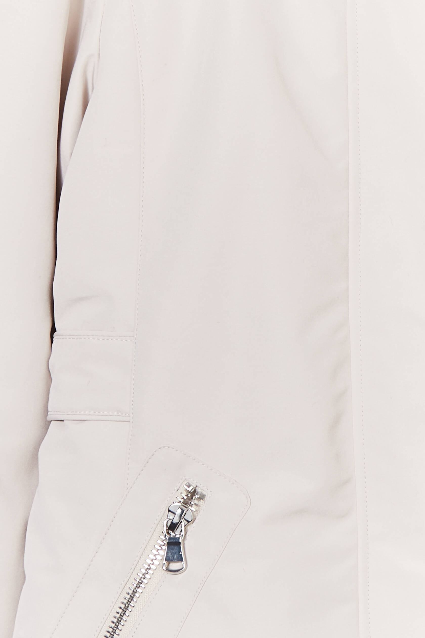 Parka &agrave; capuche fausse fourrure ecru femme