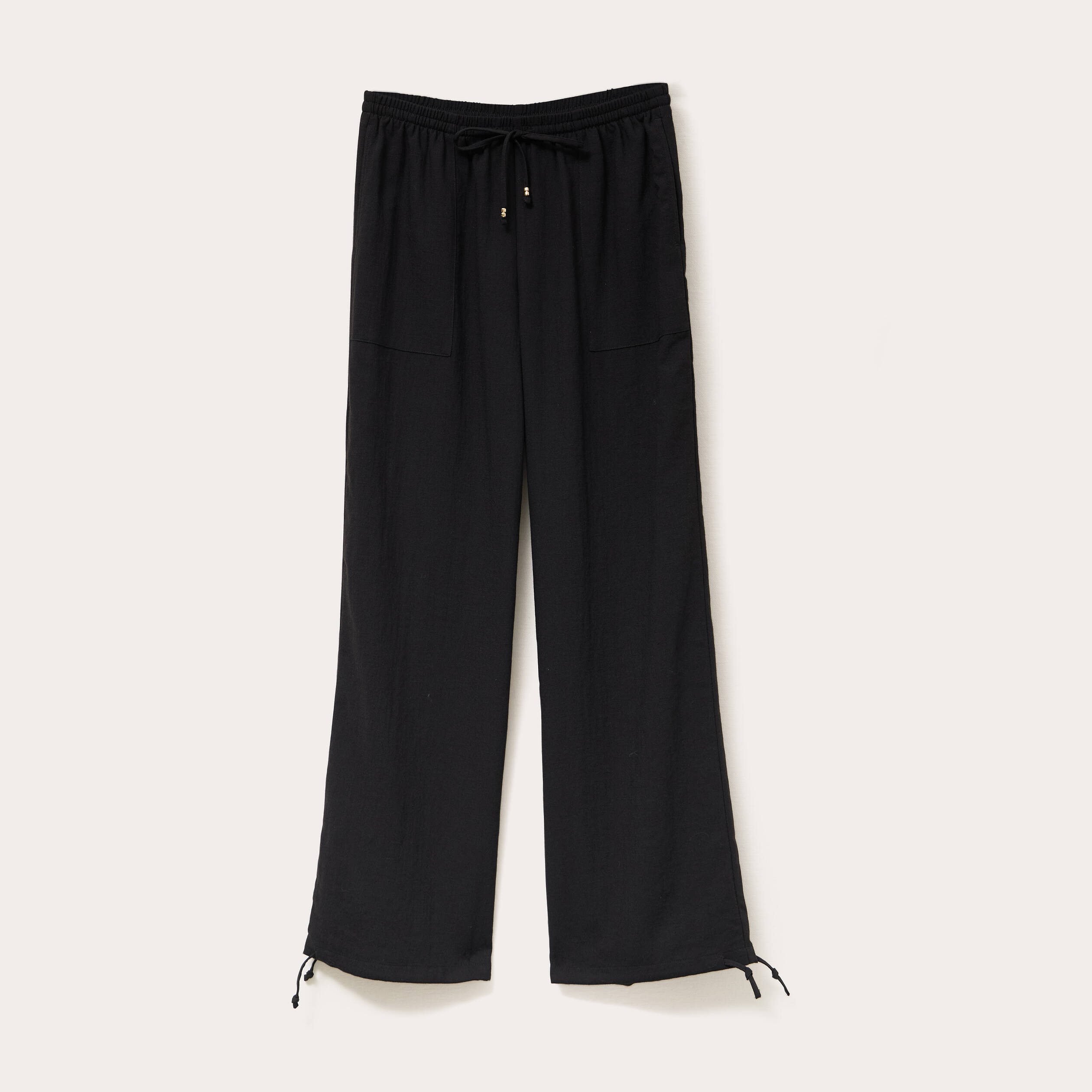 pantalon large fluide noir femme Pantalon large fluide noir femme