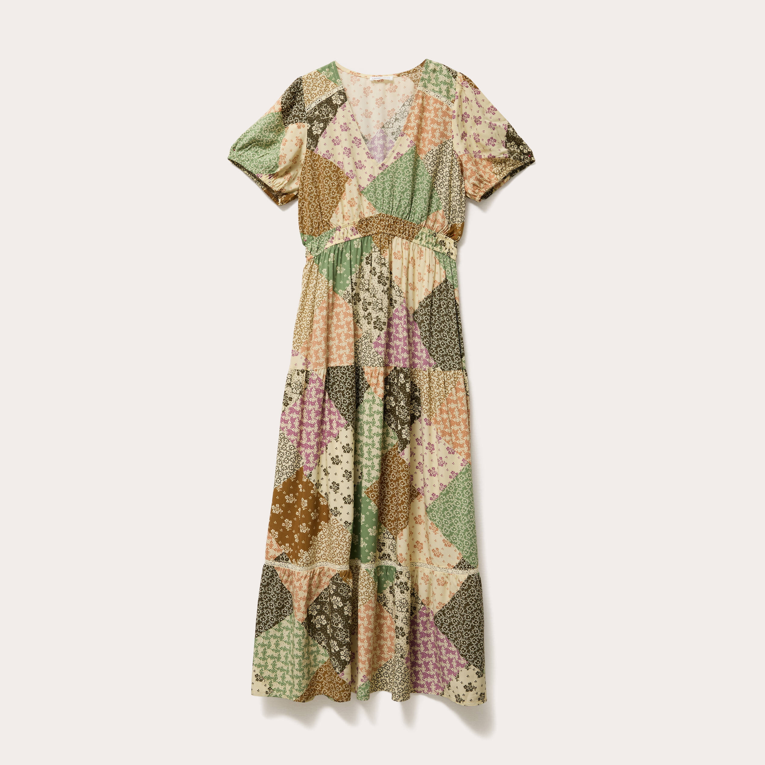 robe longue evasee beige femme Robe longue évasée beige femme