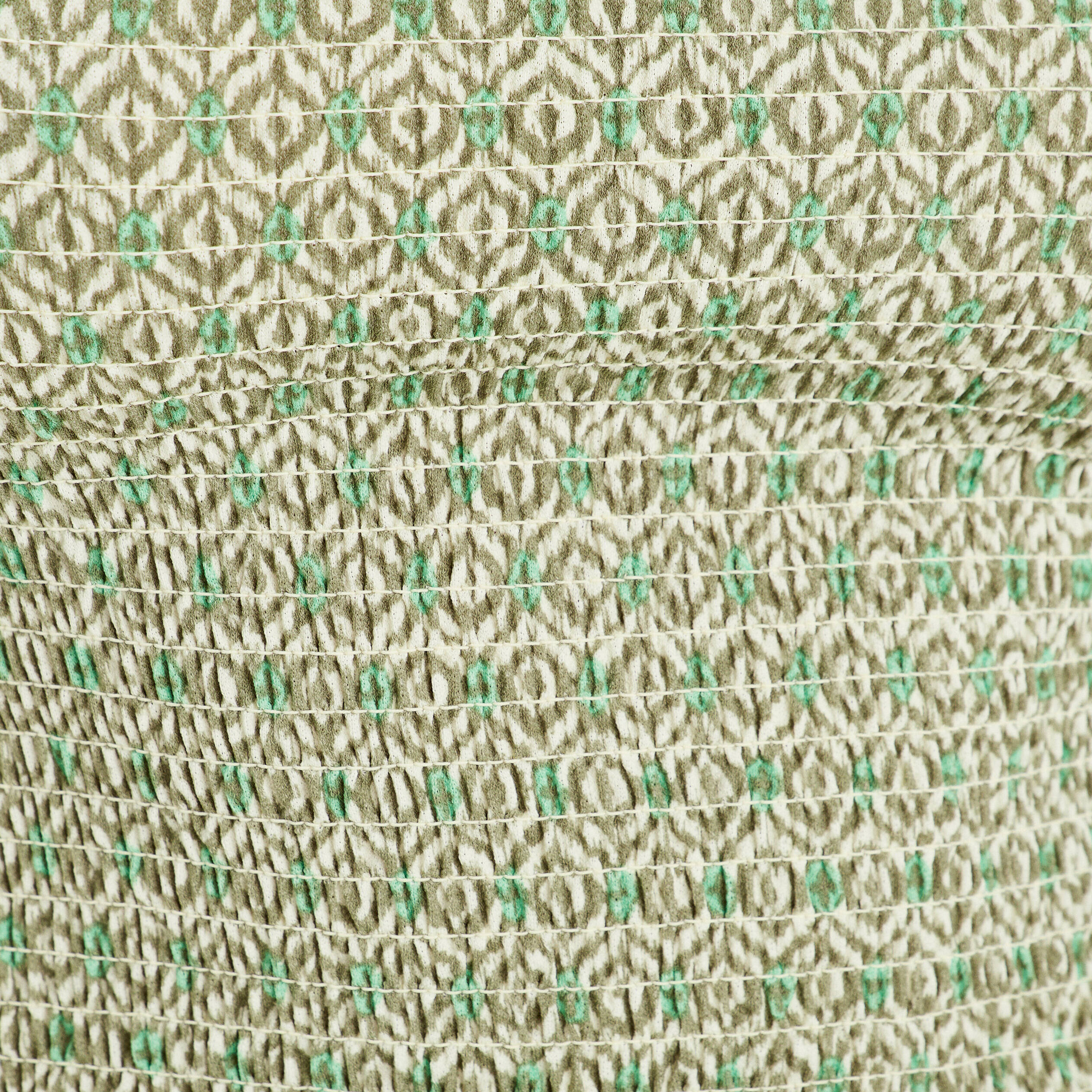 bandeau smocke cropped vert femme Bandeau smocké cropped vert femme