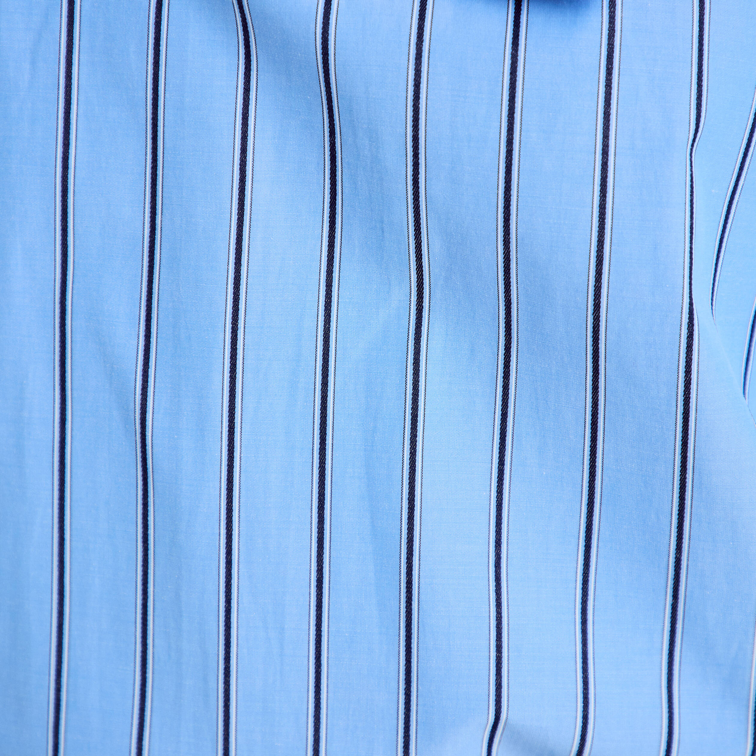 Blouse ample col montant manches longues bleu femme