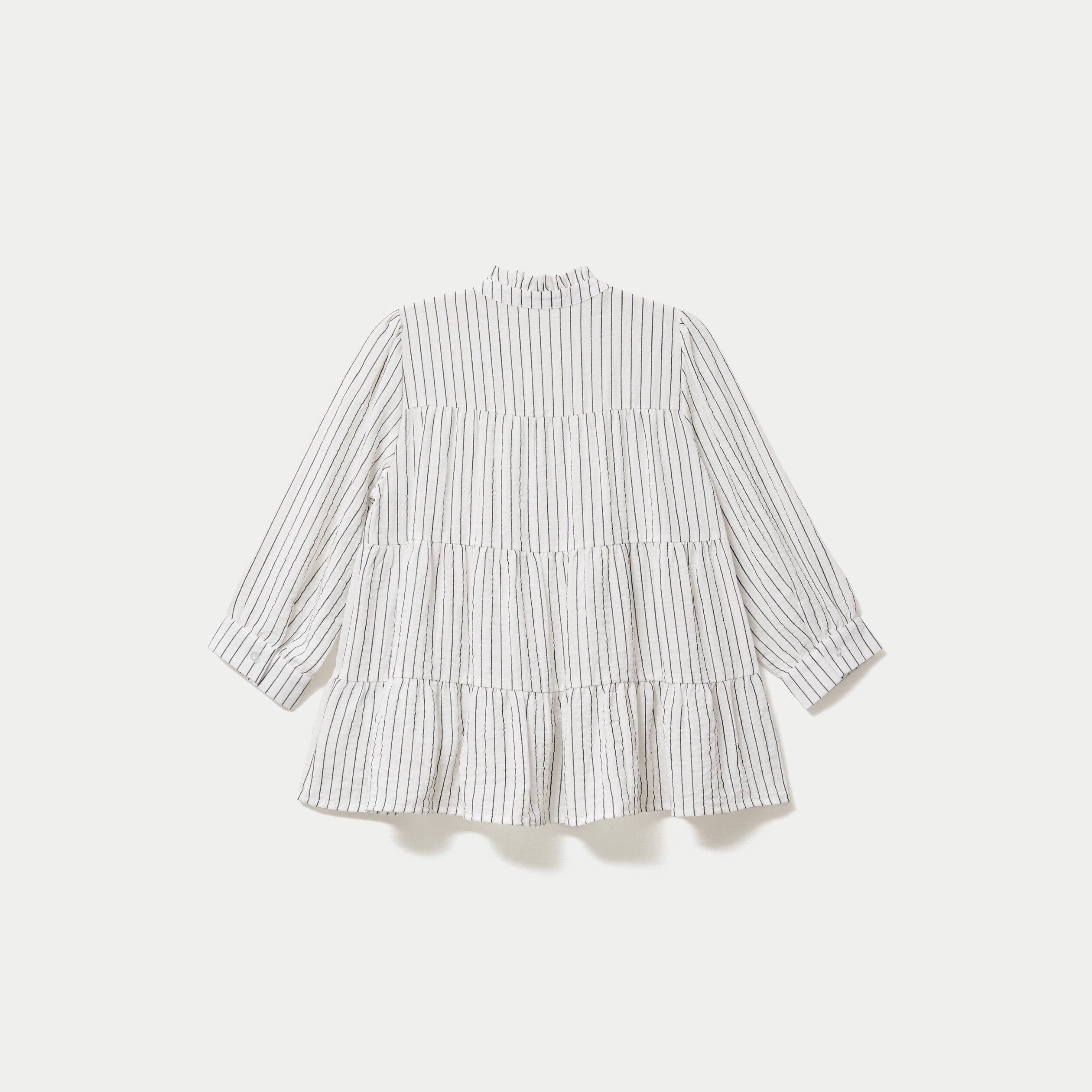 Blouse ample manches longues blanc femme