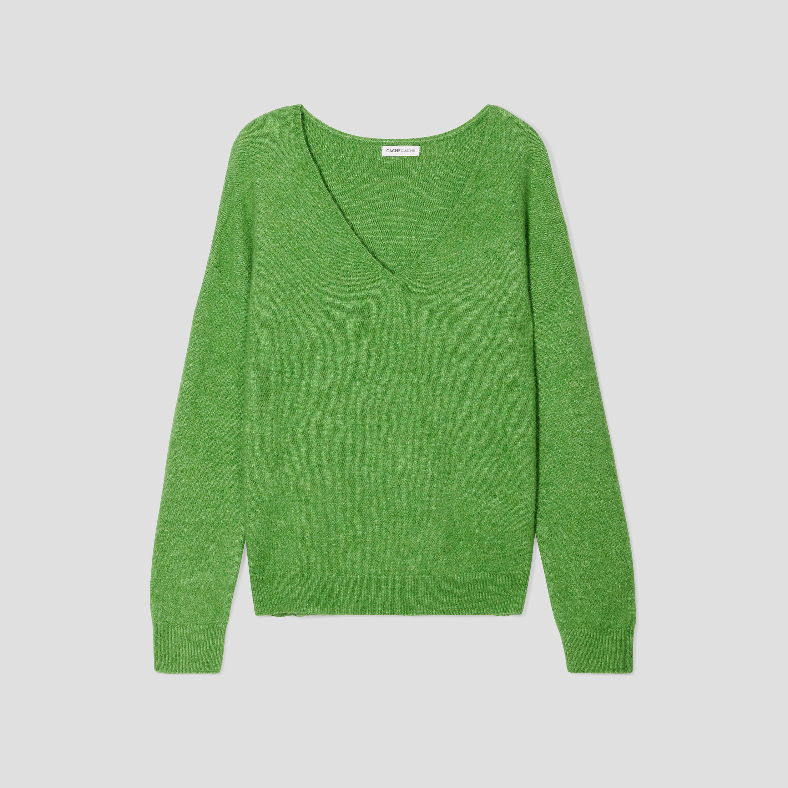 Vibs T Shirt Manche Longue Vert Femme Tee Shirt Femme Top Manche