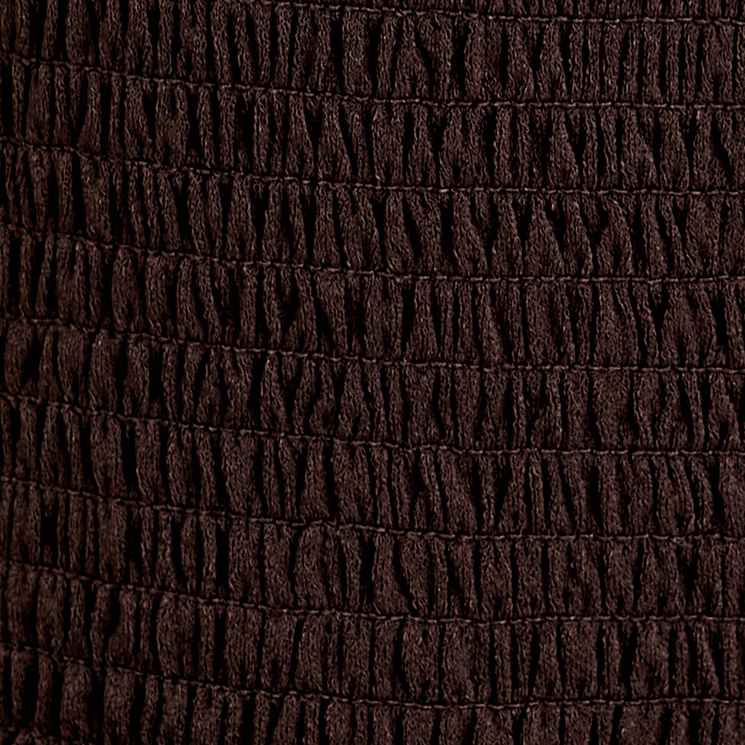 blouse manches courtes smockee marron fonce femme Blouse manches courtes smockée marron foncé femme