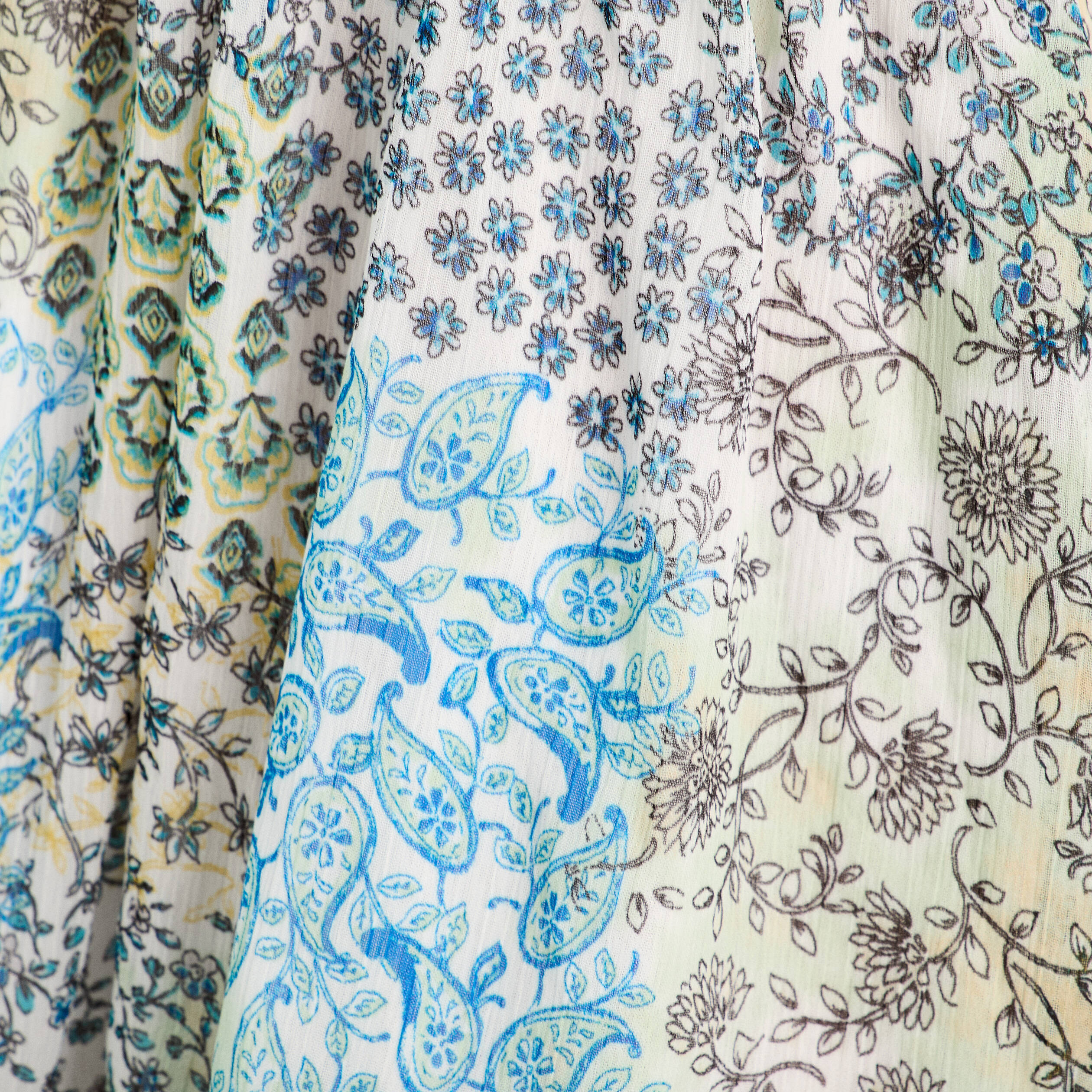 robe evasee volants bleu femme Robe évasée volants bleu femme