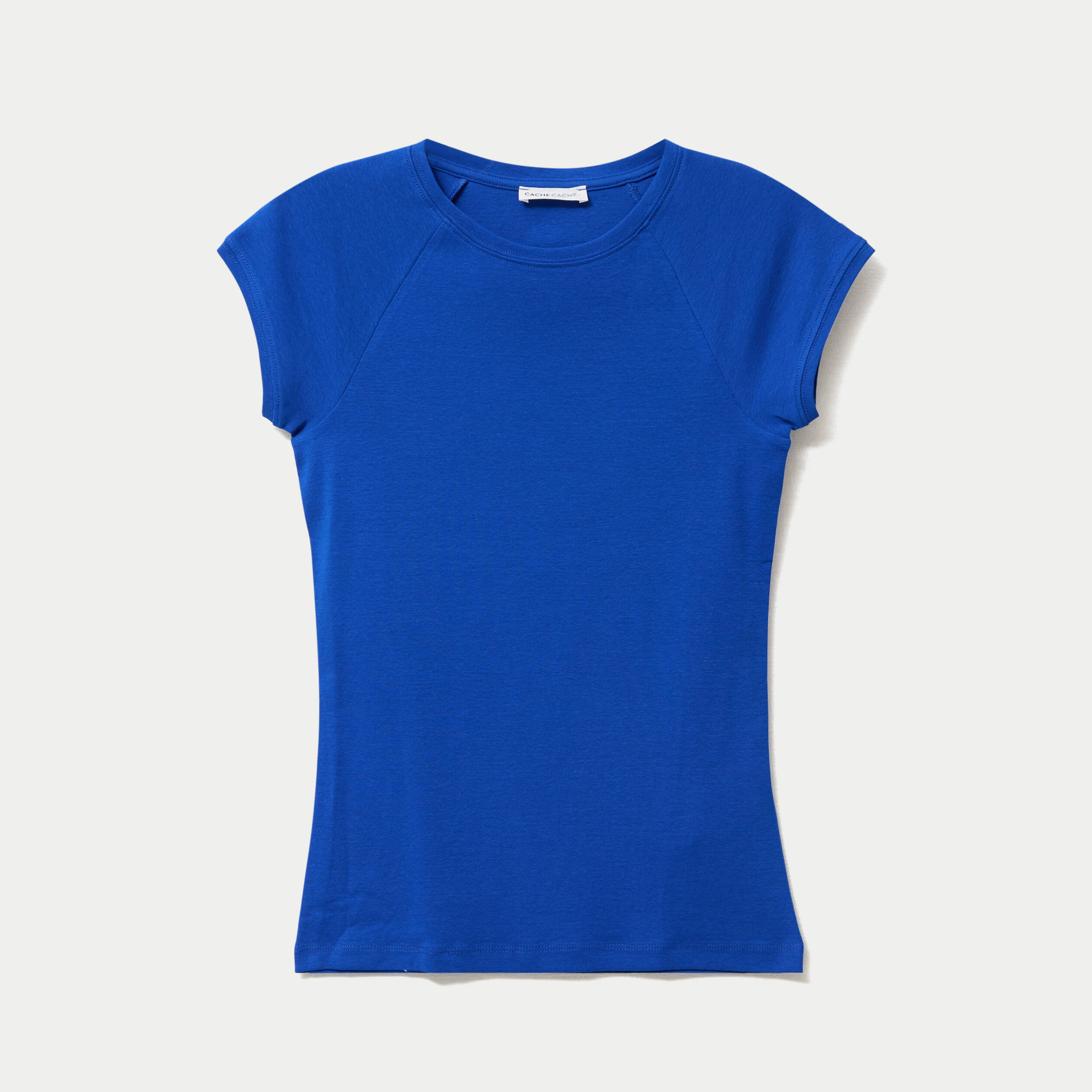 T-shirt manches courtes bleu electrique femme