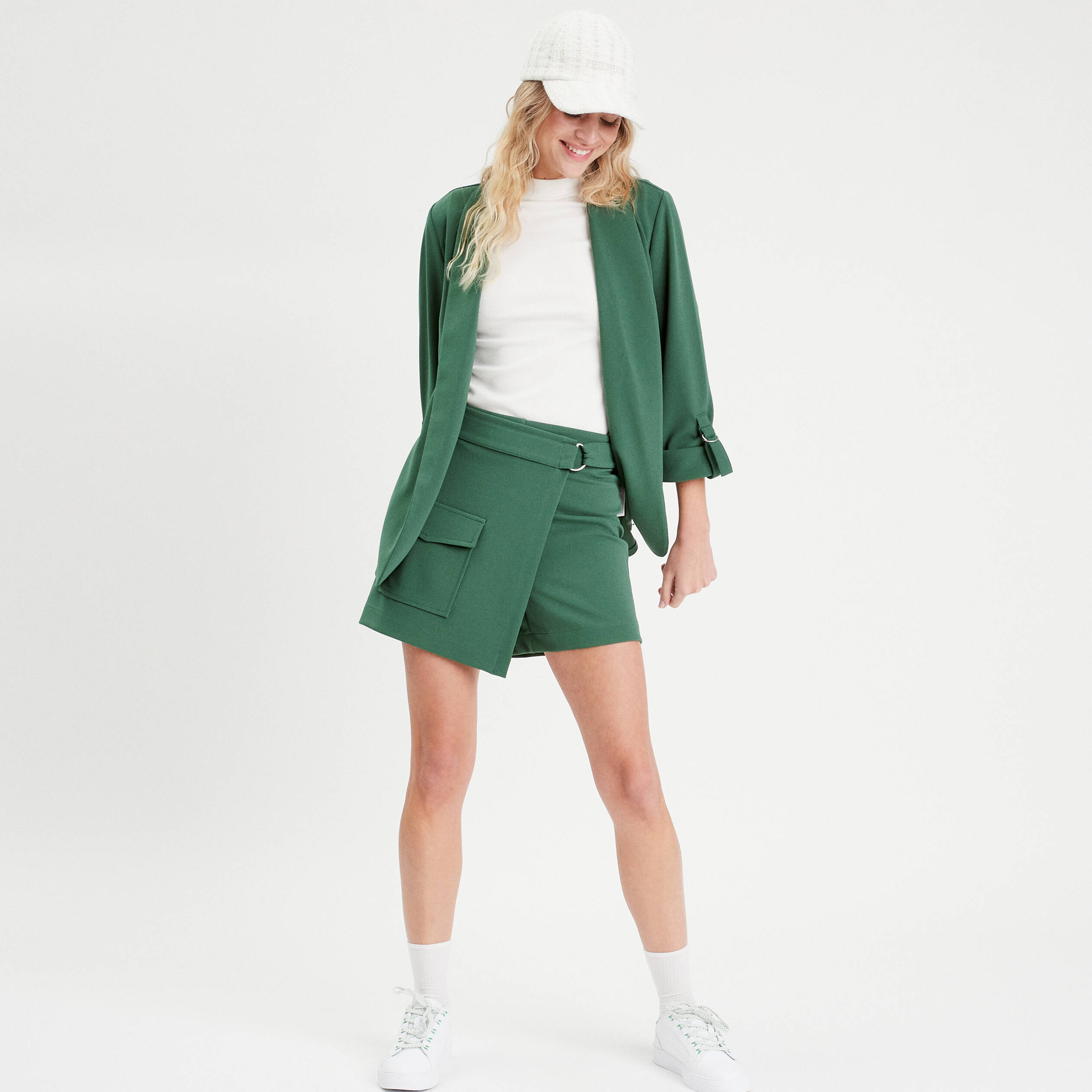 River Island - Mini-jupe plissée - Gris | ASOS
