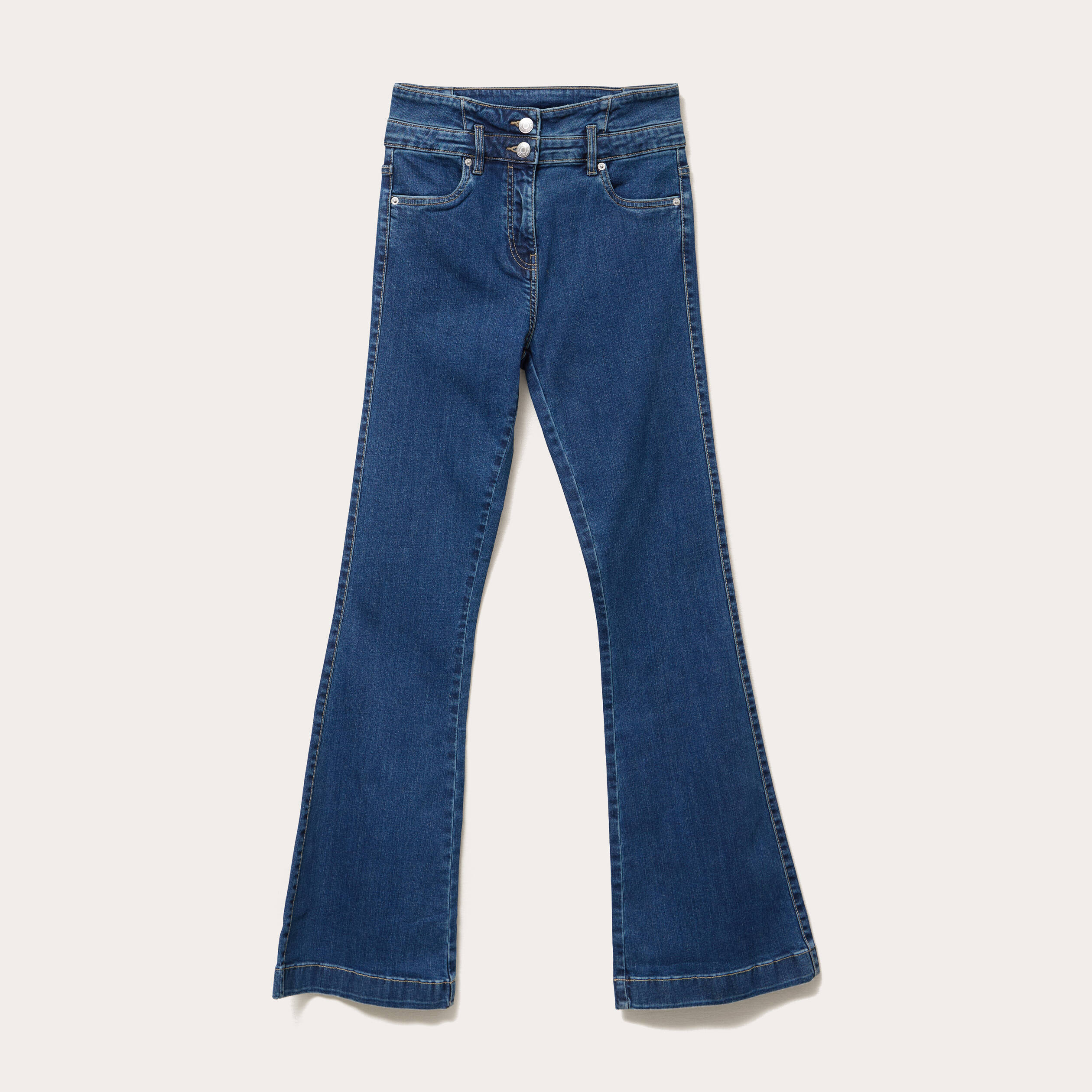 jeans bootcut taille haute denim stone femme Jeans bootcut taille haute denim stone femme