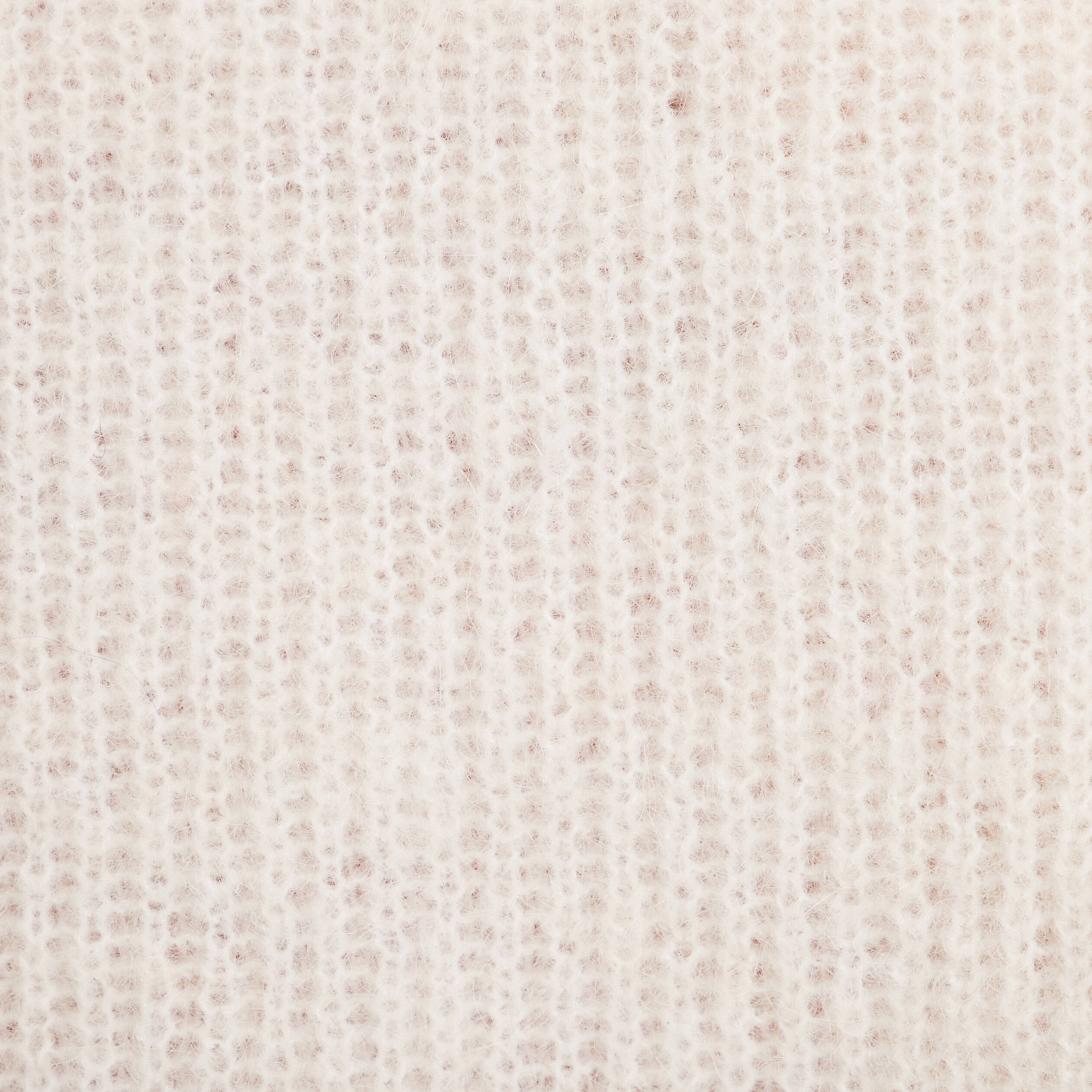 Pull col montant ecru femme