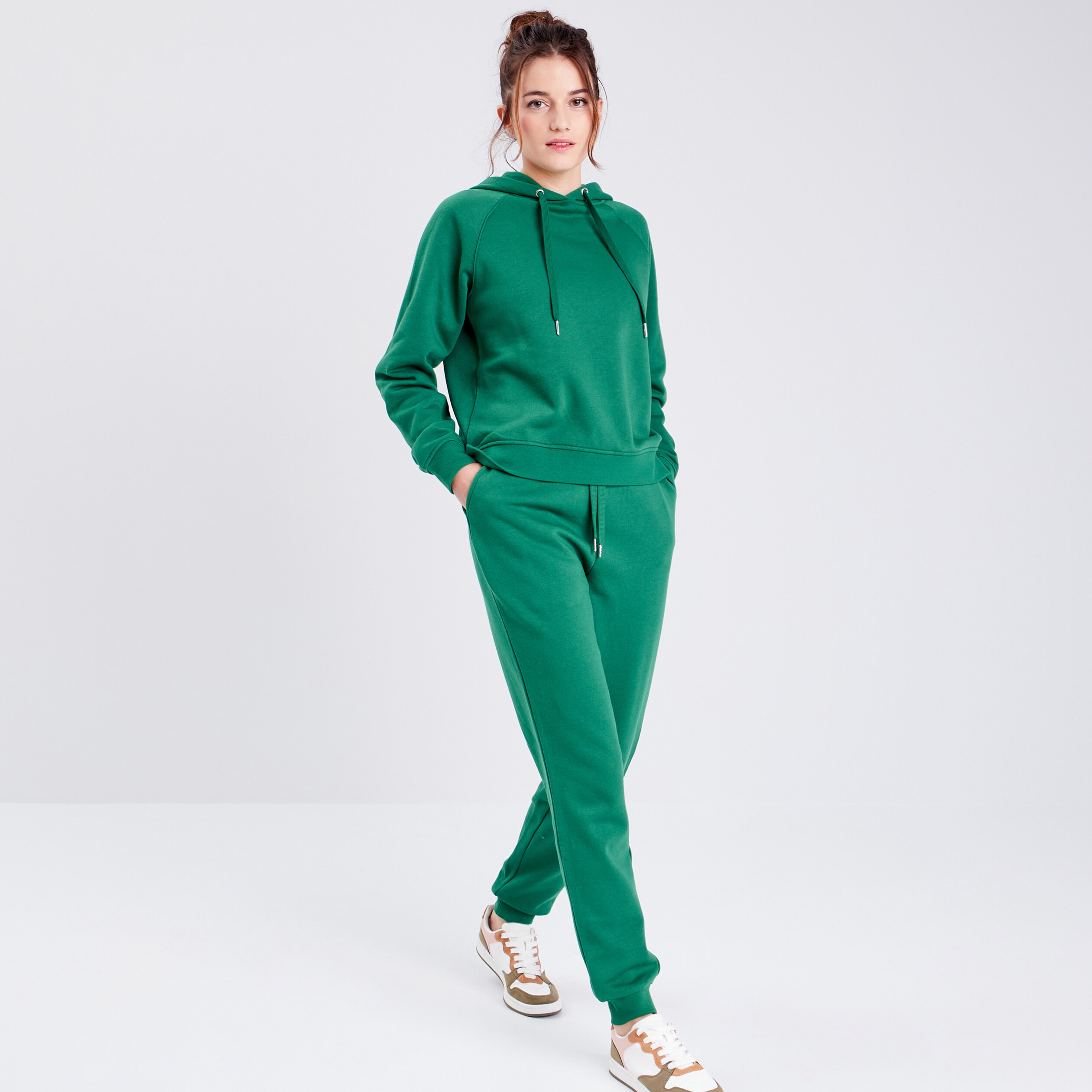 sweat a capuche vert femme Sweat à capuche vert femme