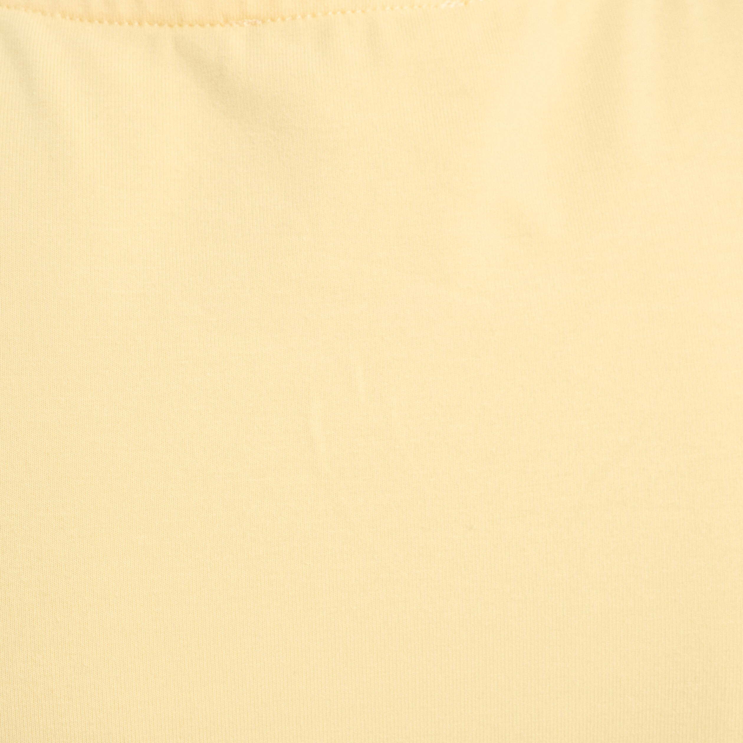 T-shirt manches brodées jaune clair femme