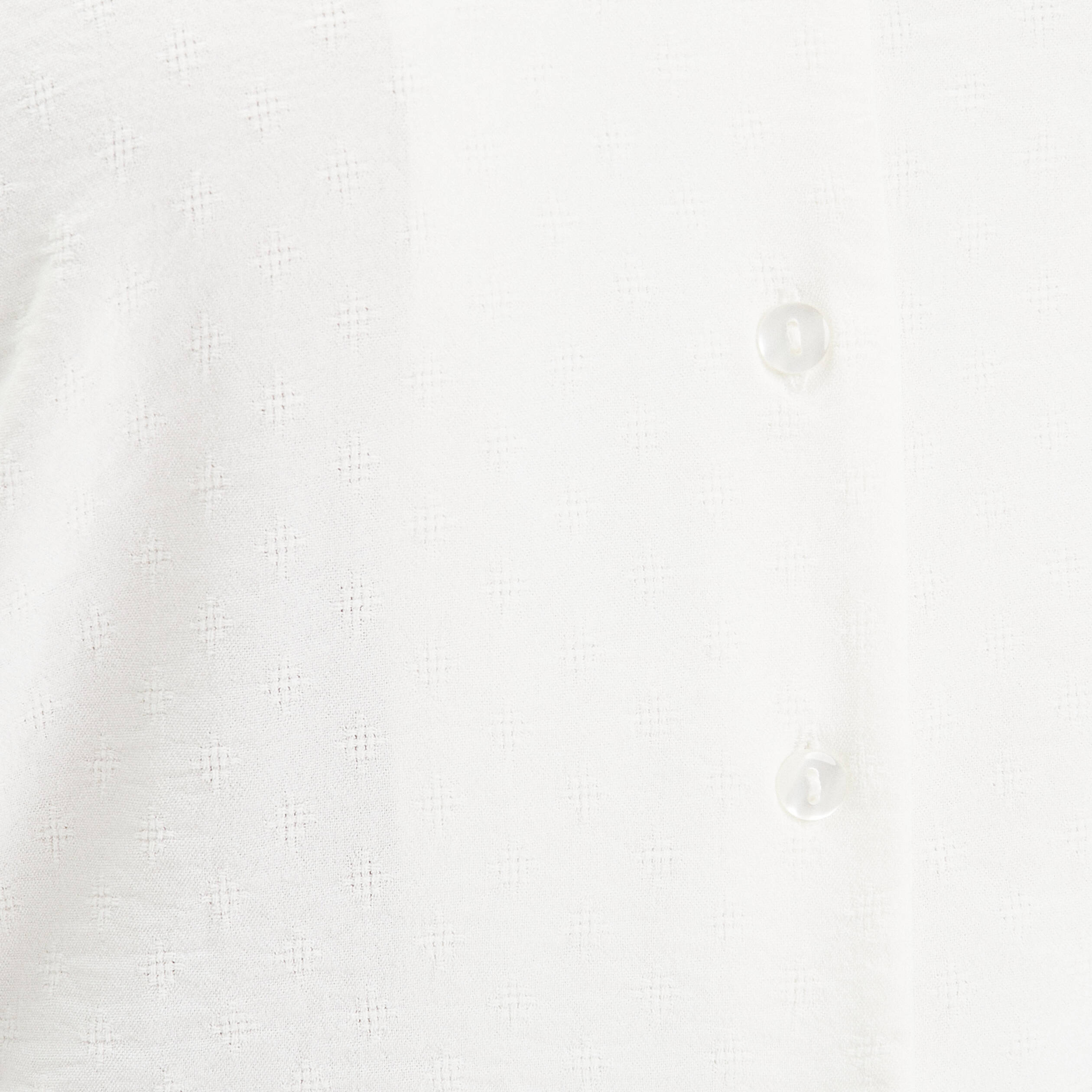 Blouse manches courtes ecru femme