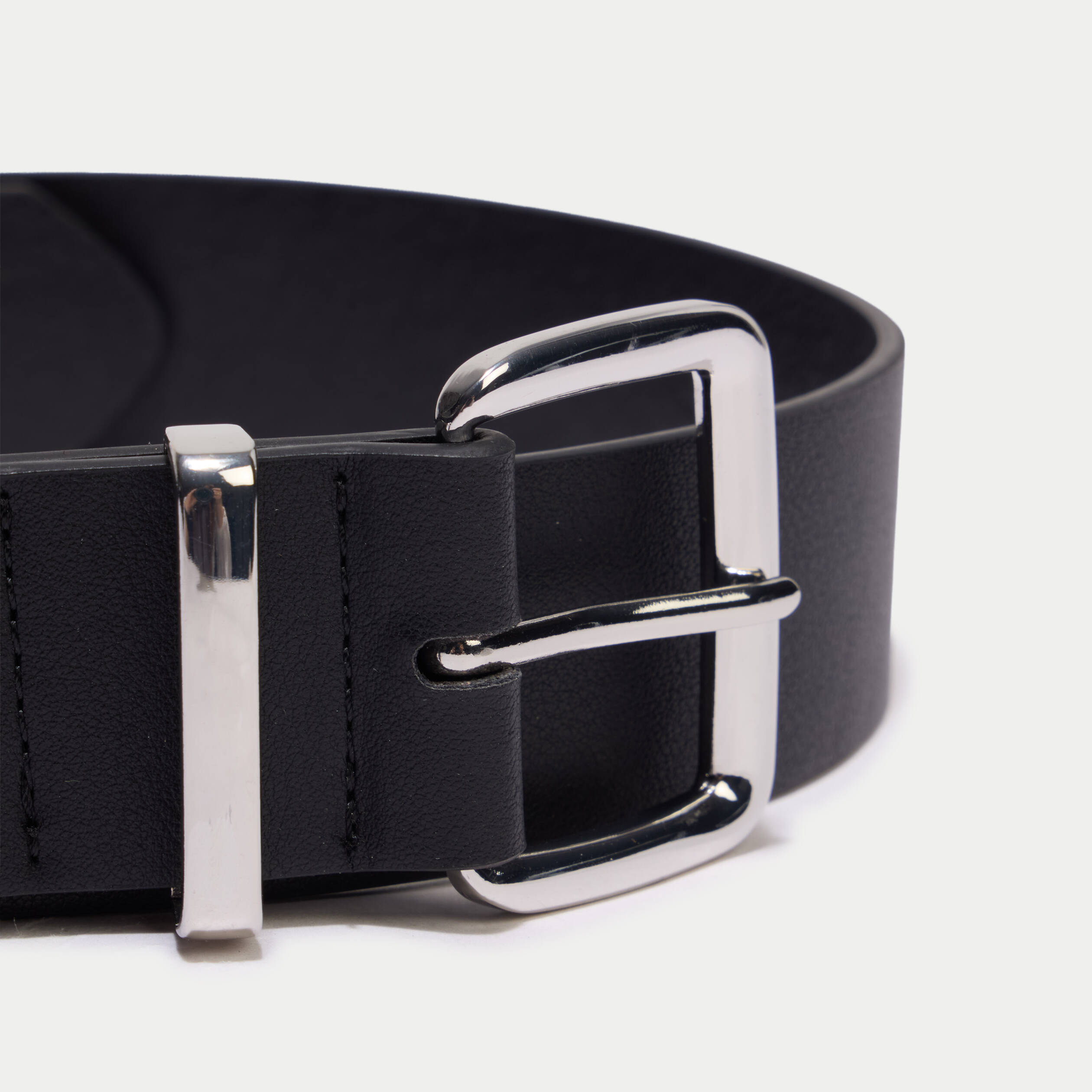 Ceinture large noir femme
