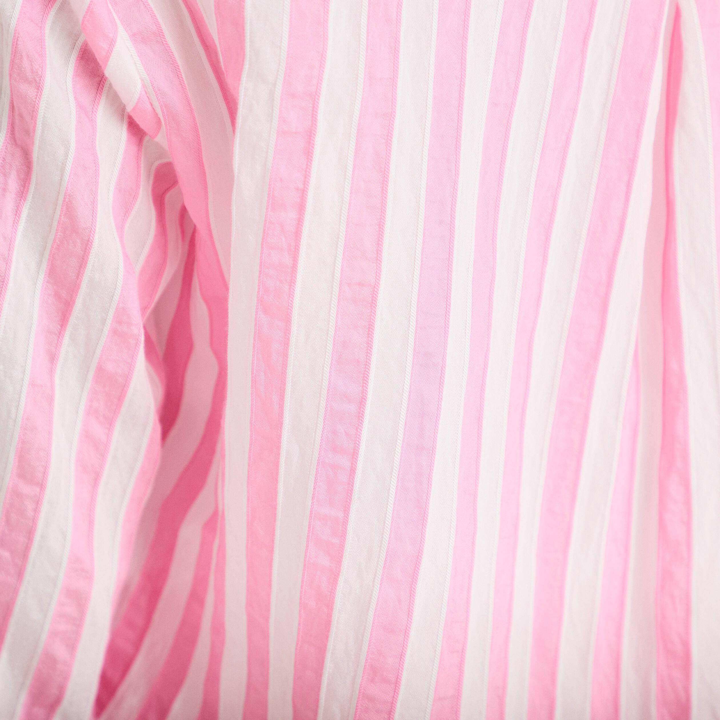 Blouse ample col tunisien manches 3/4 rose femme