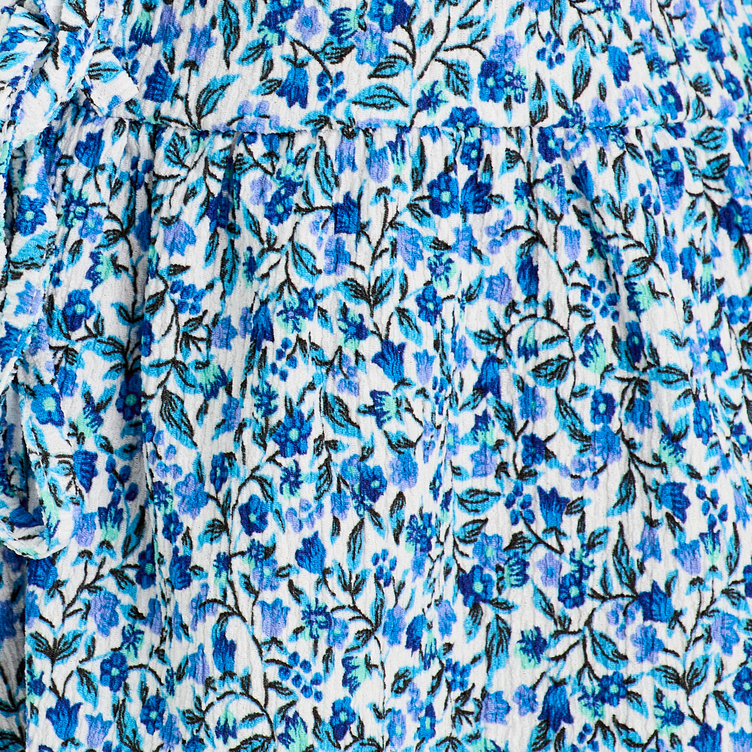 Blouse nou&eacute;e bleu femme