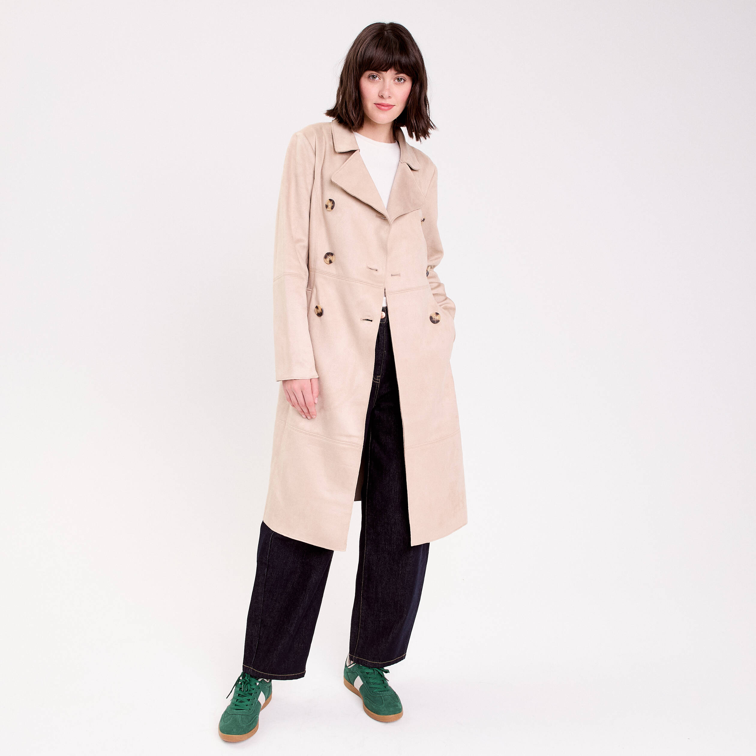 Cache Cache Trench Femme De Marque Trench Col Classique Manches