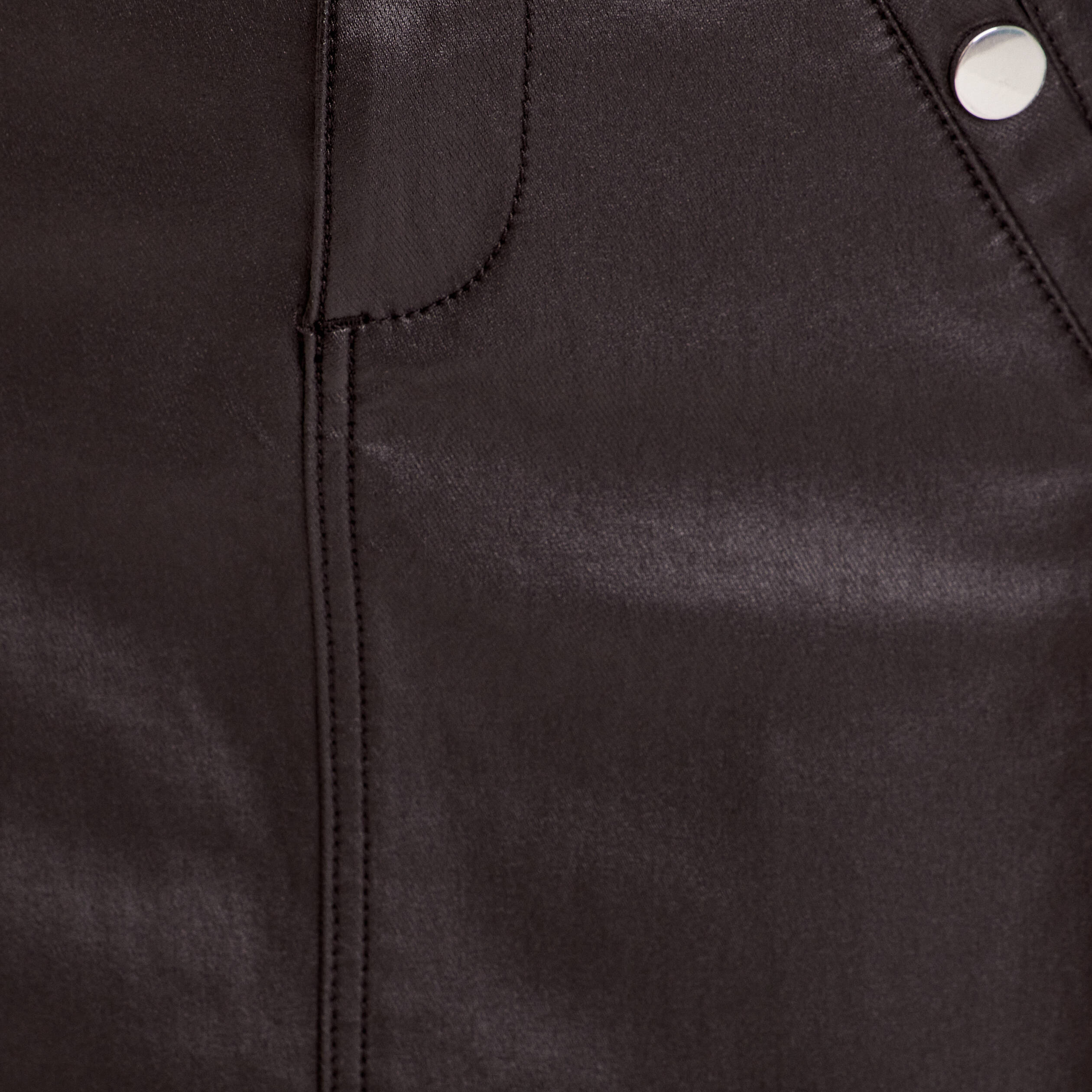 jupe droite enduite denim noir enduit femme Jupe droite enduite denim noir enduit femme