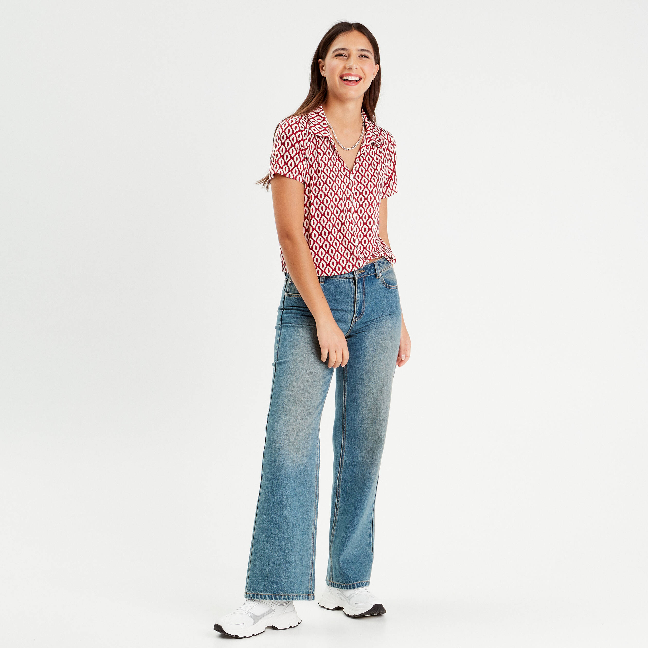 blouse manches courtes rouge femme Blouse manches courtes rouge femme