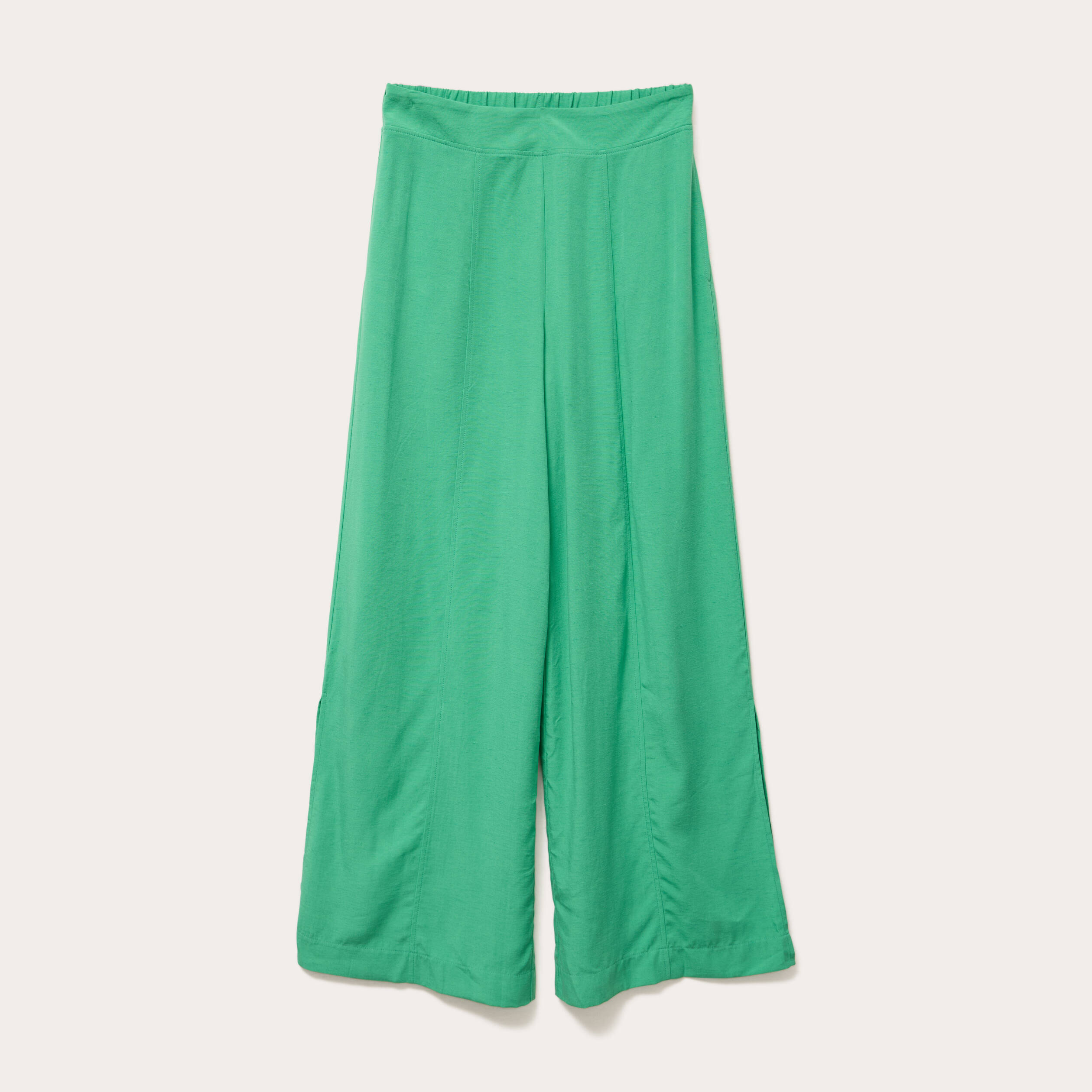 pantalon large taille standard vert femme Pantalon large taille standard vert femme