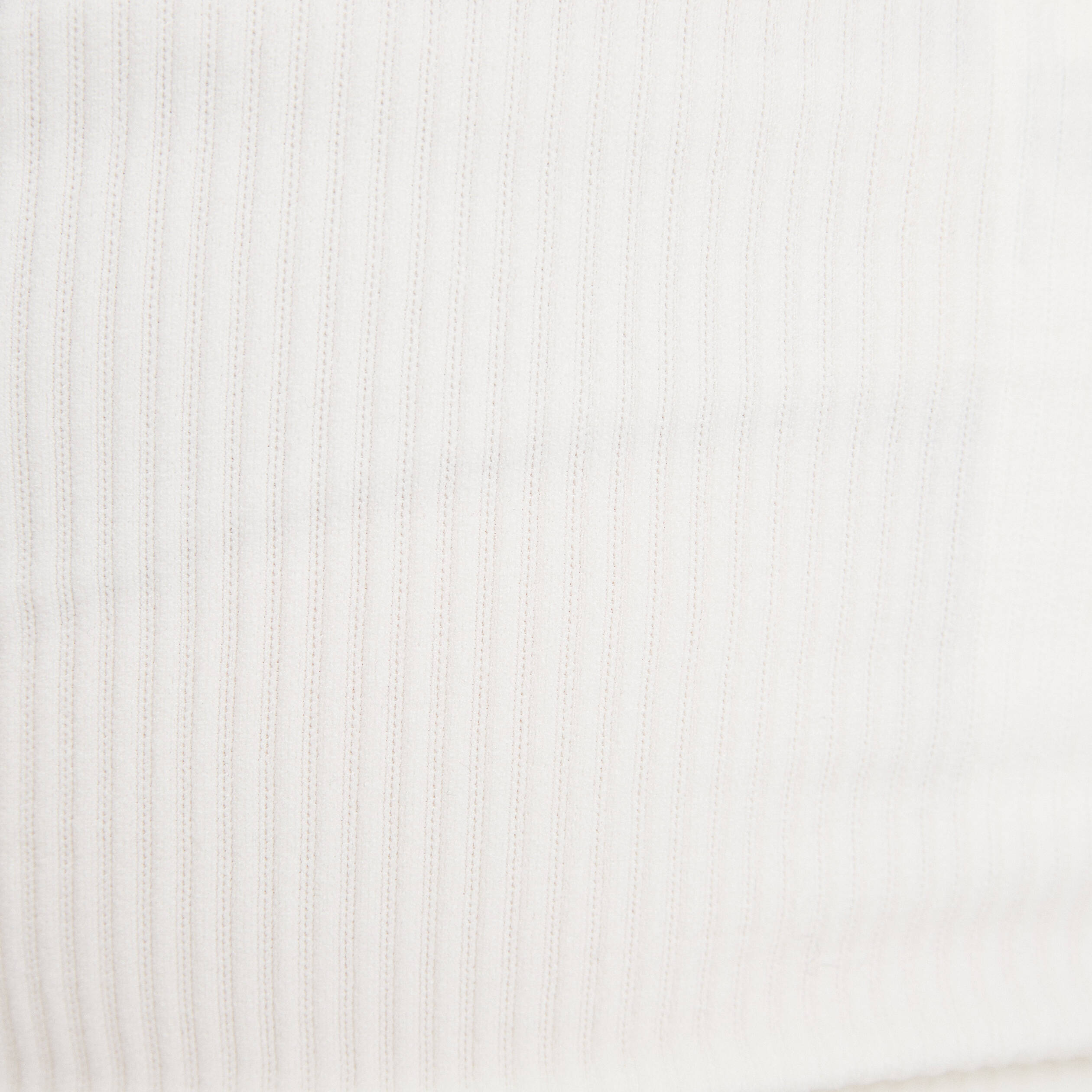 D&eacute;bardeur cropped c&ocirc;tel&eacute; ecru femme