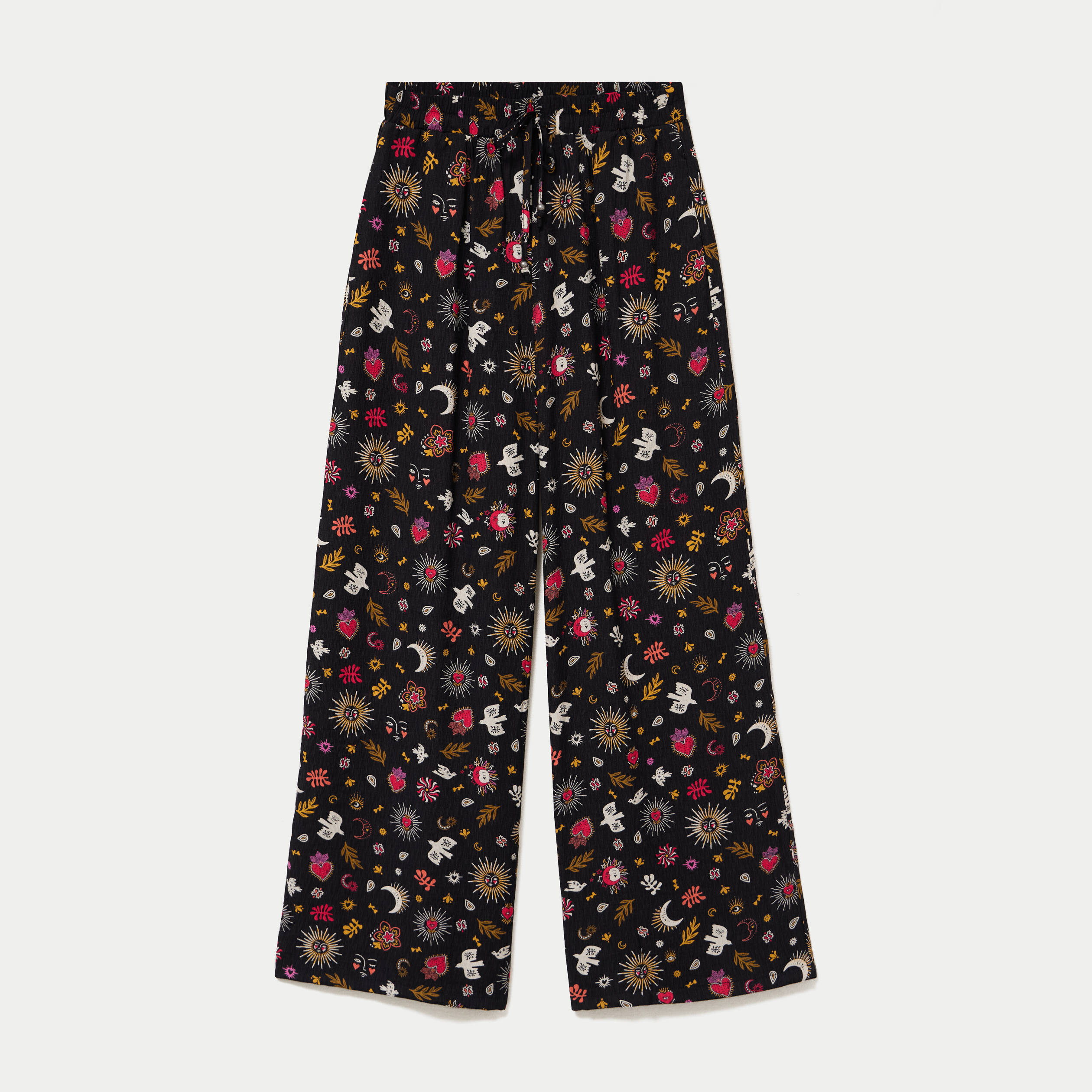 Pantalon bootcut taille standard noir femme