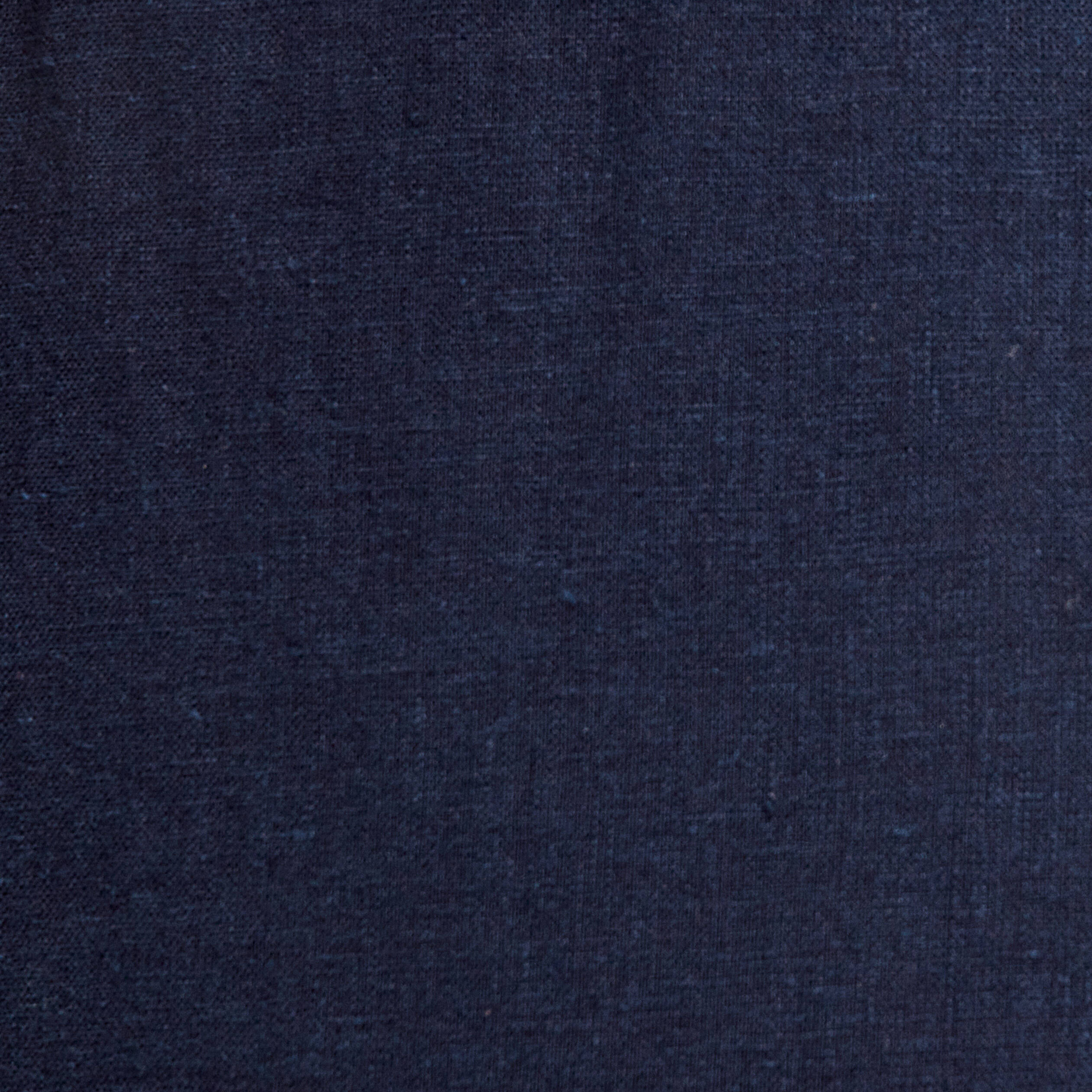 Pantalon droit fluide contenant du lin bleu marine femme