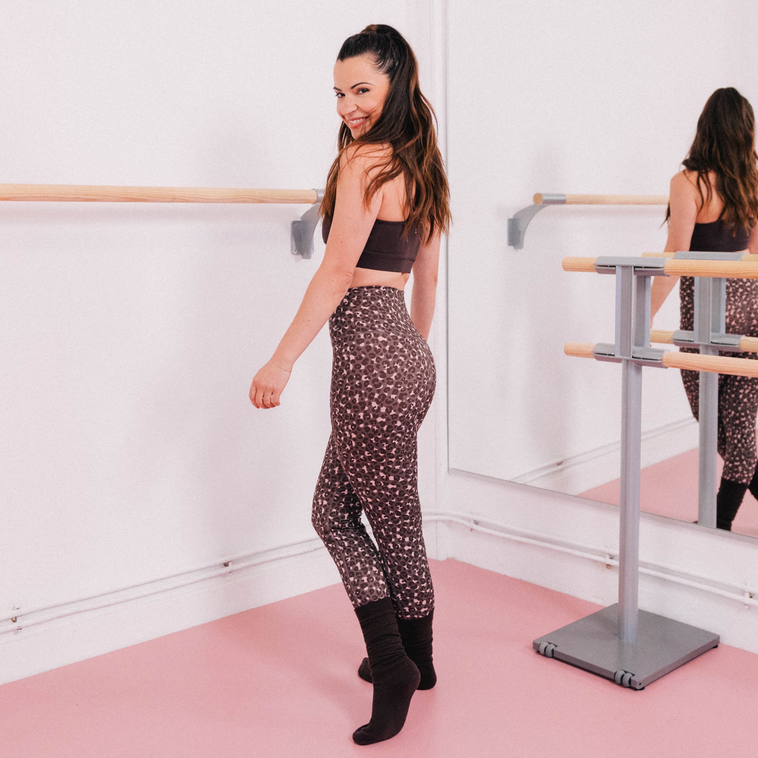 Legging taille haute activewear violet femme