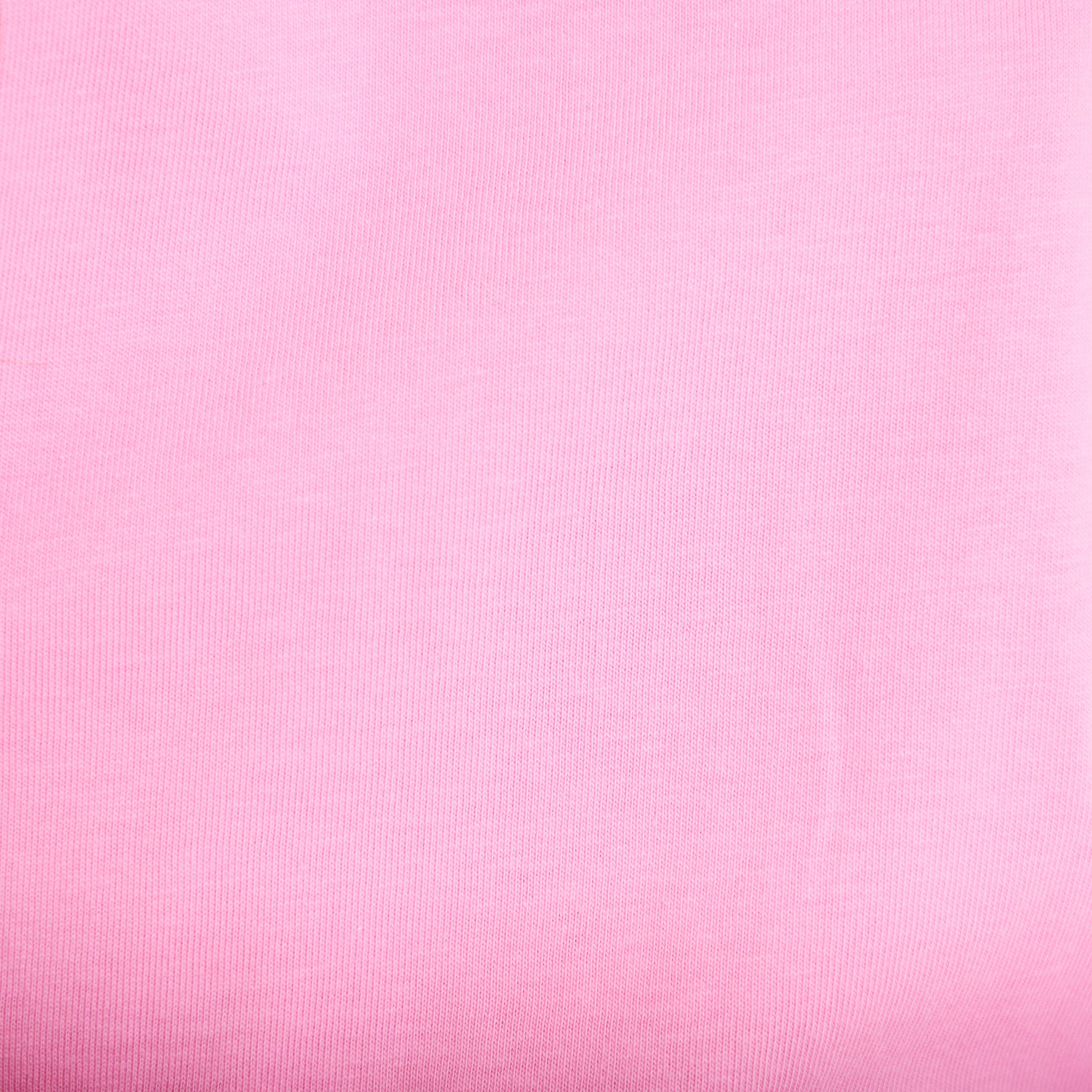 T-shirt droit col rond manches courtes rose corail femme