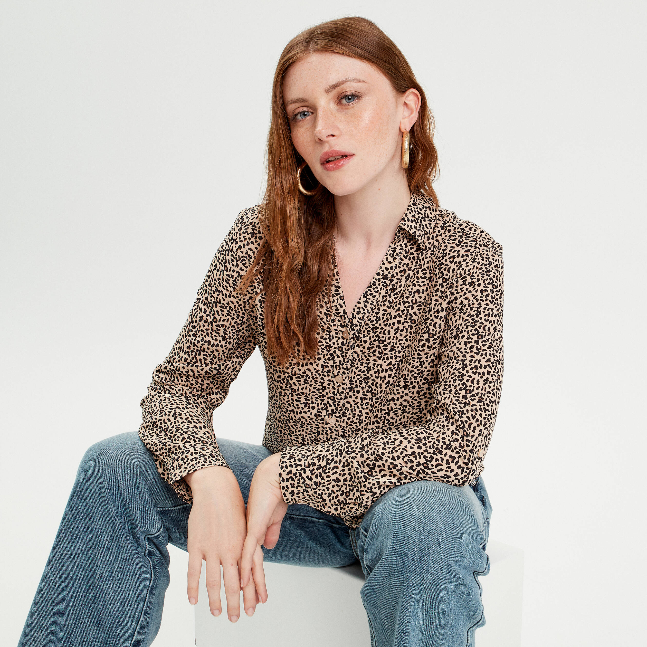 Chemise Pêche Femme Tormenter – M, Manches Longues, Motif Bleu Et Noir
