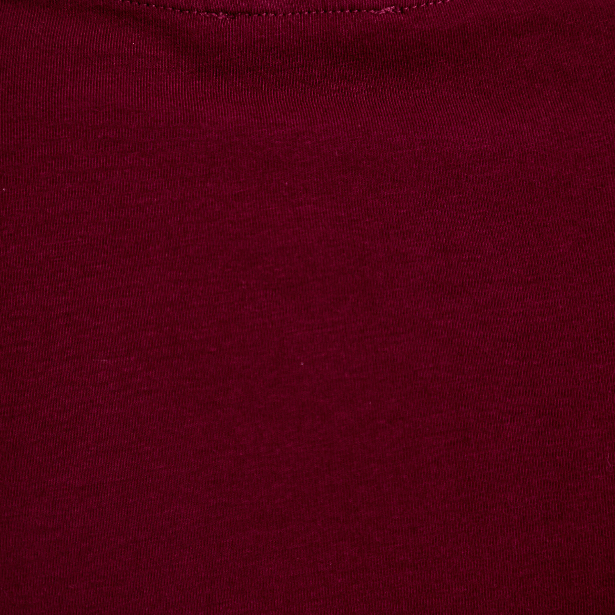 T-shirt ajust&eacute; col rond manches courtes bordeaux femme